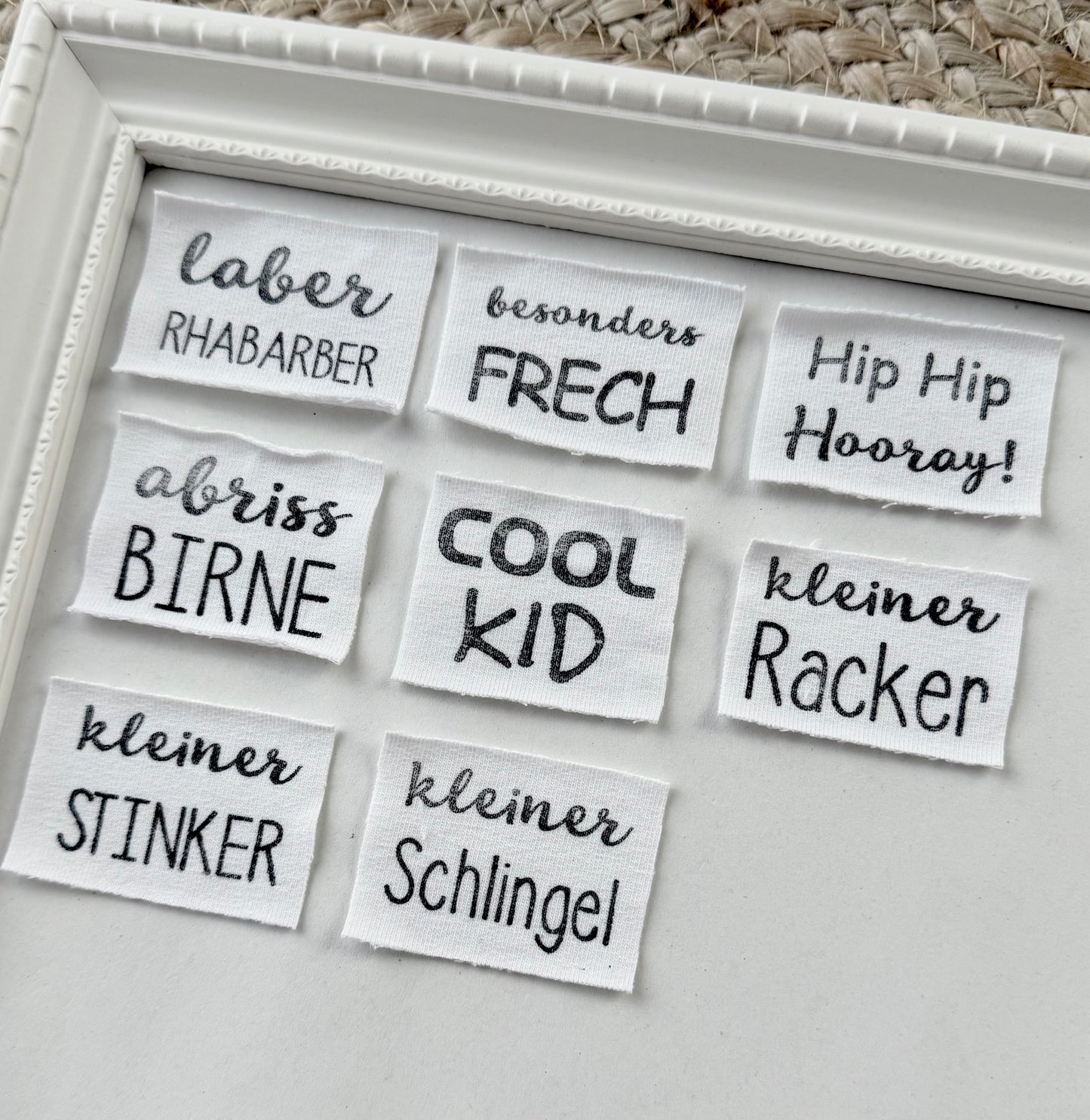 Dein Design | Hipster Beanie Zitrone mit Used-Look & Leder Label