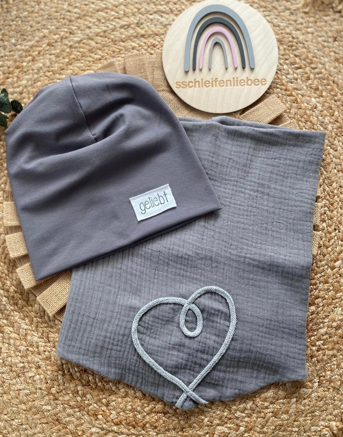 Dein Design | Musselinloop | Herz | Sommerloop