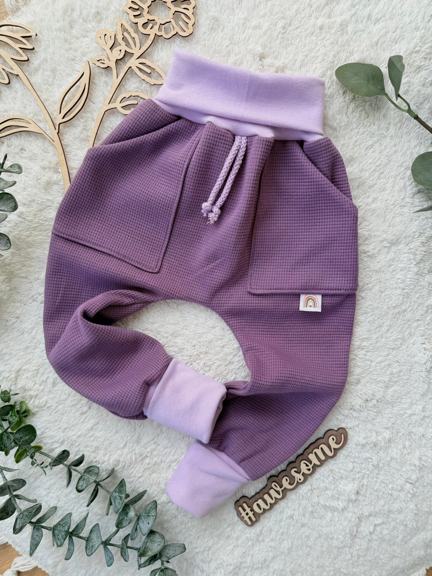 Regular Fit Jogger | Waffelstrick 100% Baumwolle