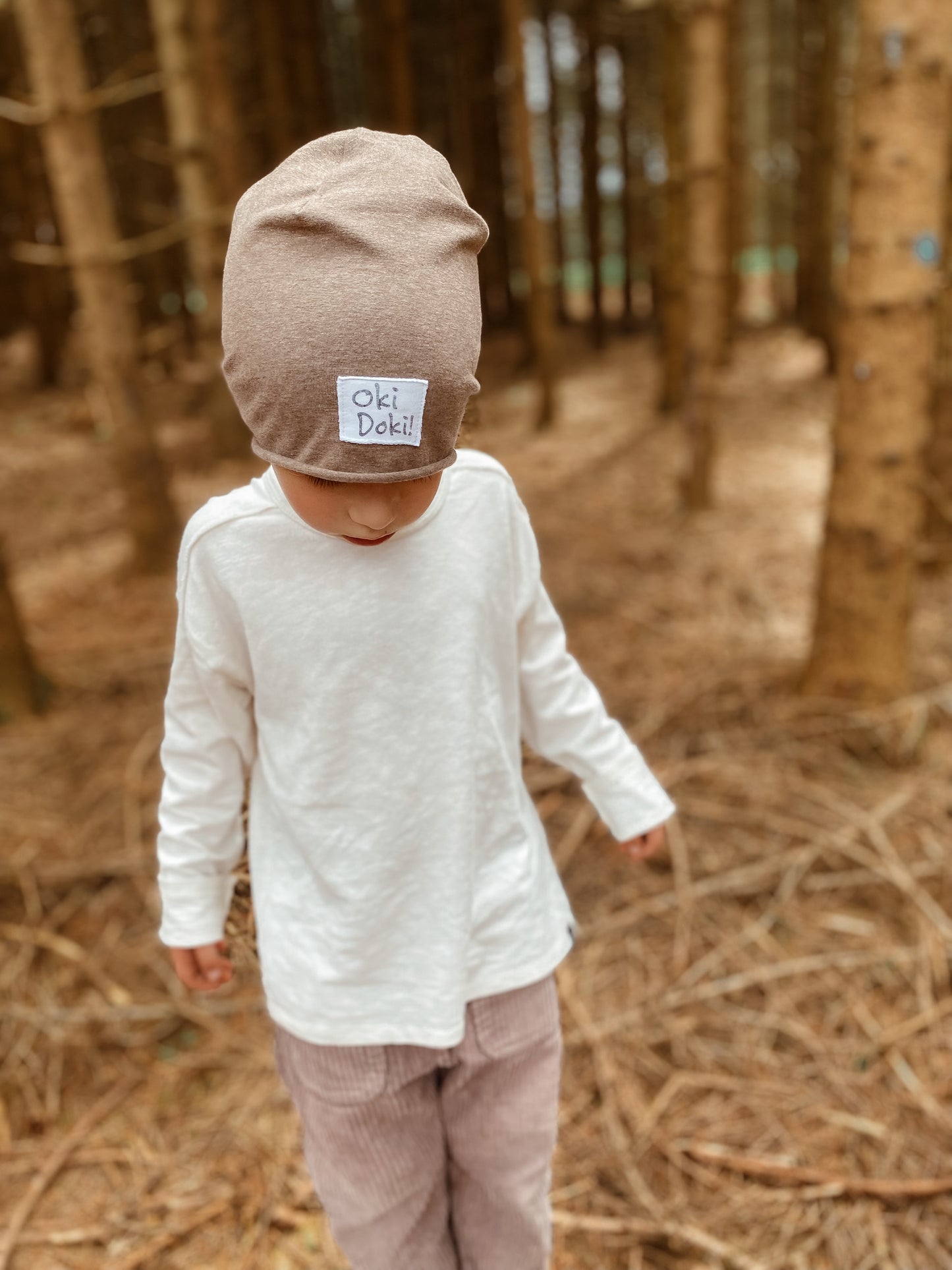 Dein Design | Roll-Up Sommer | Used-Look & Leder Label Beanie | Melierte Farben