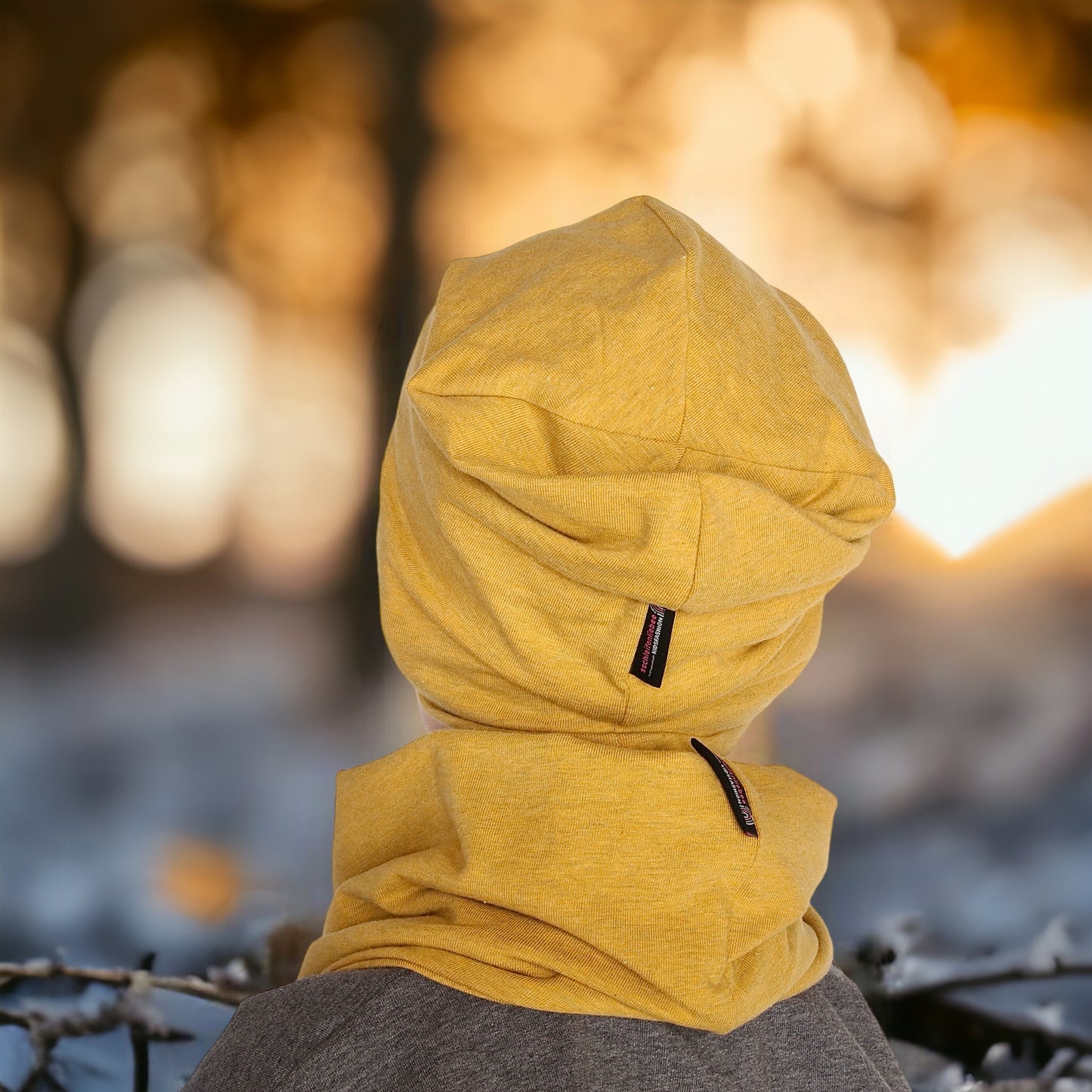 Dein Design | Schlichte Beanie | Dreieckloop | Melierte Farben