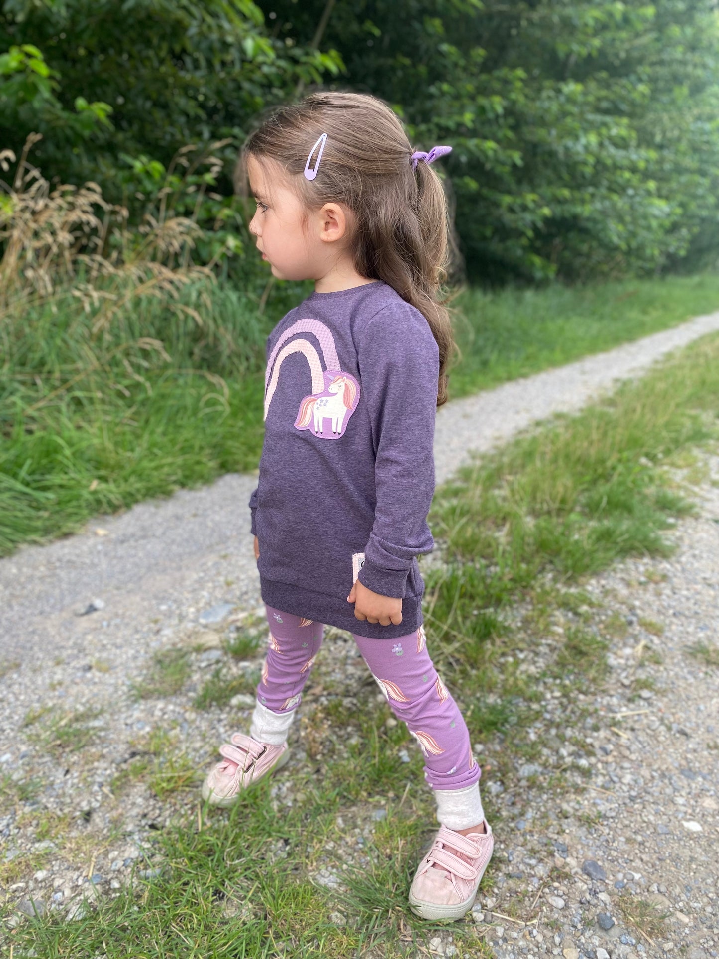 Longsleeve | Regenbogen | Einhorn | Glitzer