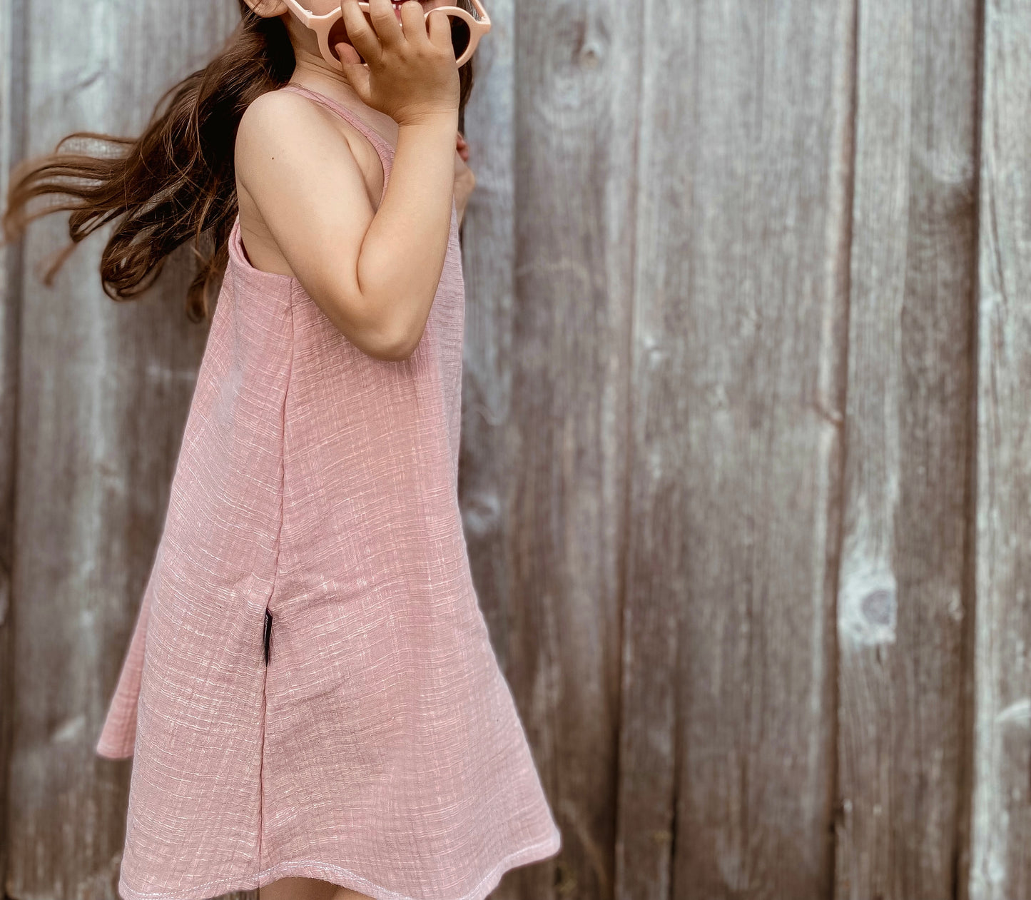 Dein Design | Musselin Trägerkleid | Strandkleid