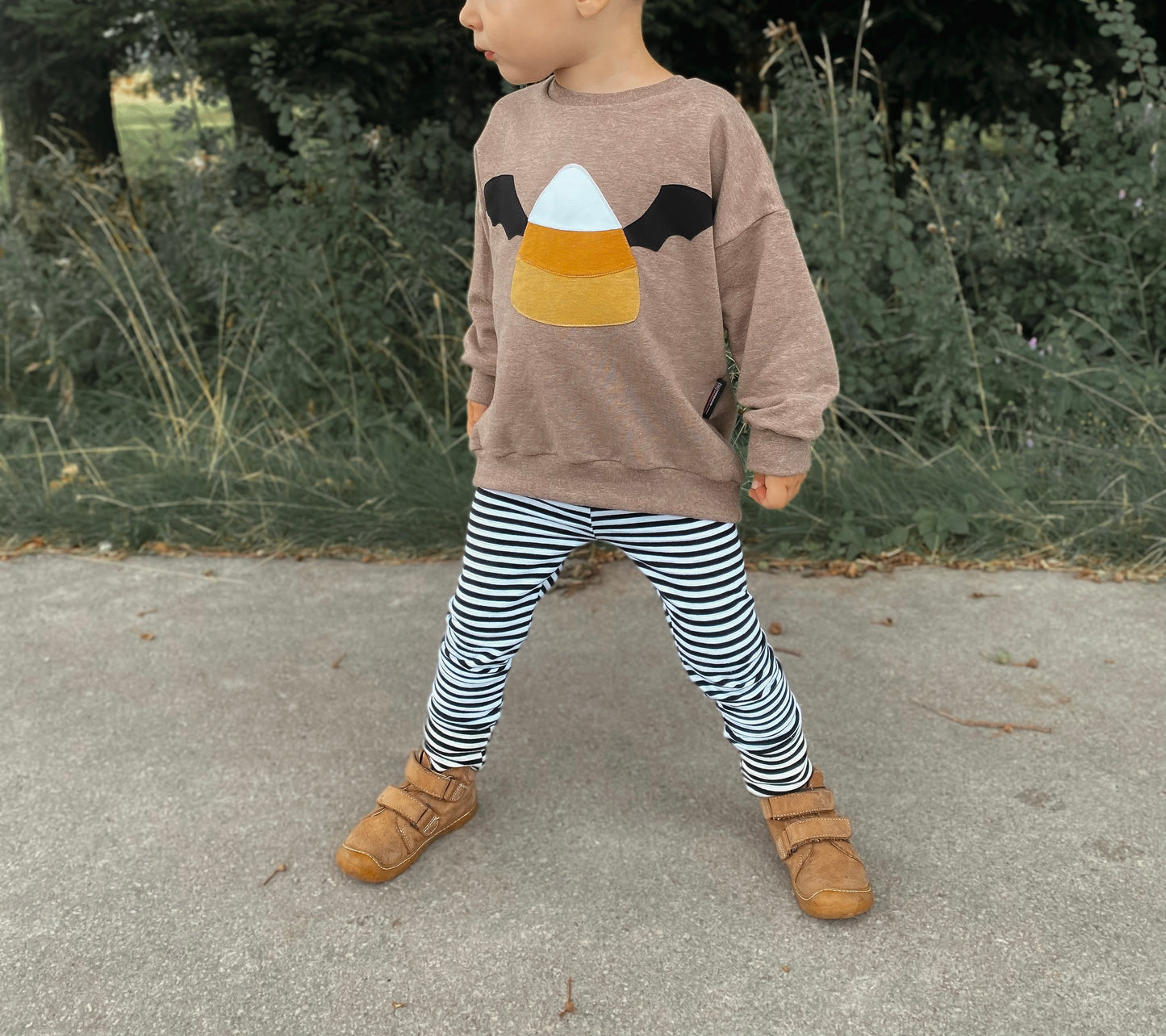 Oversized Sweater | Applikation Süßes oder Saures | Halloween