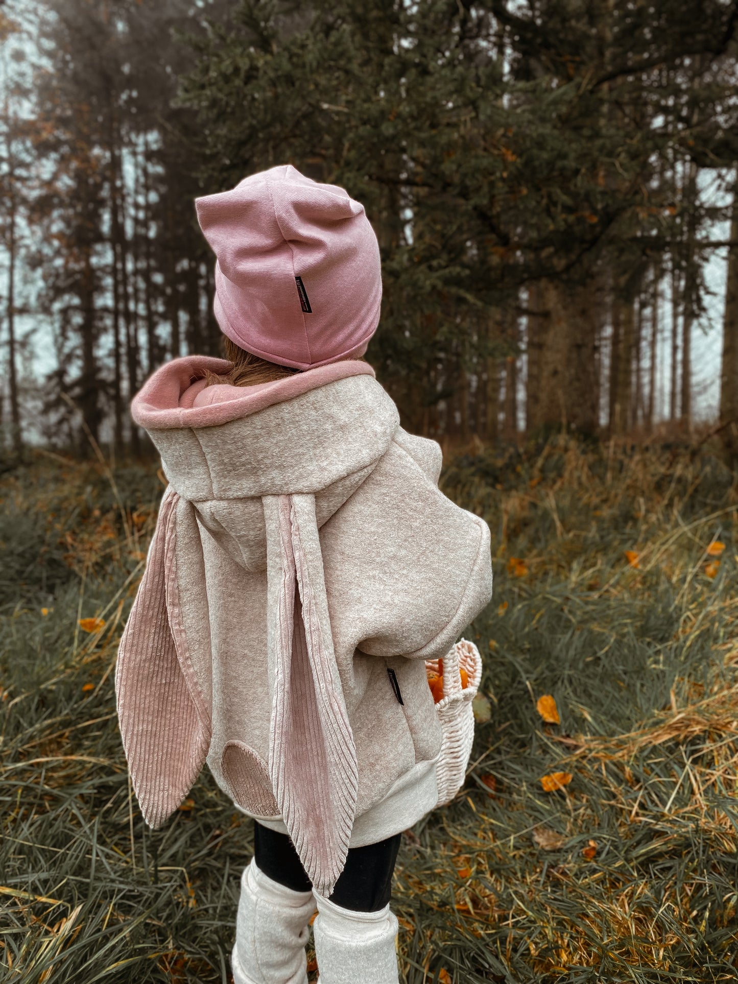 Oversized Wollwalk Windbreaker | Hase | 100% Schurwolle Schafwolle