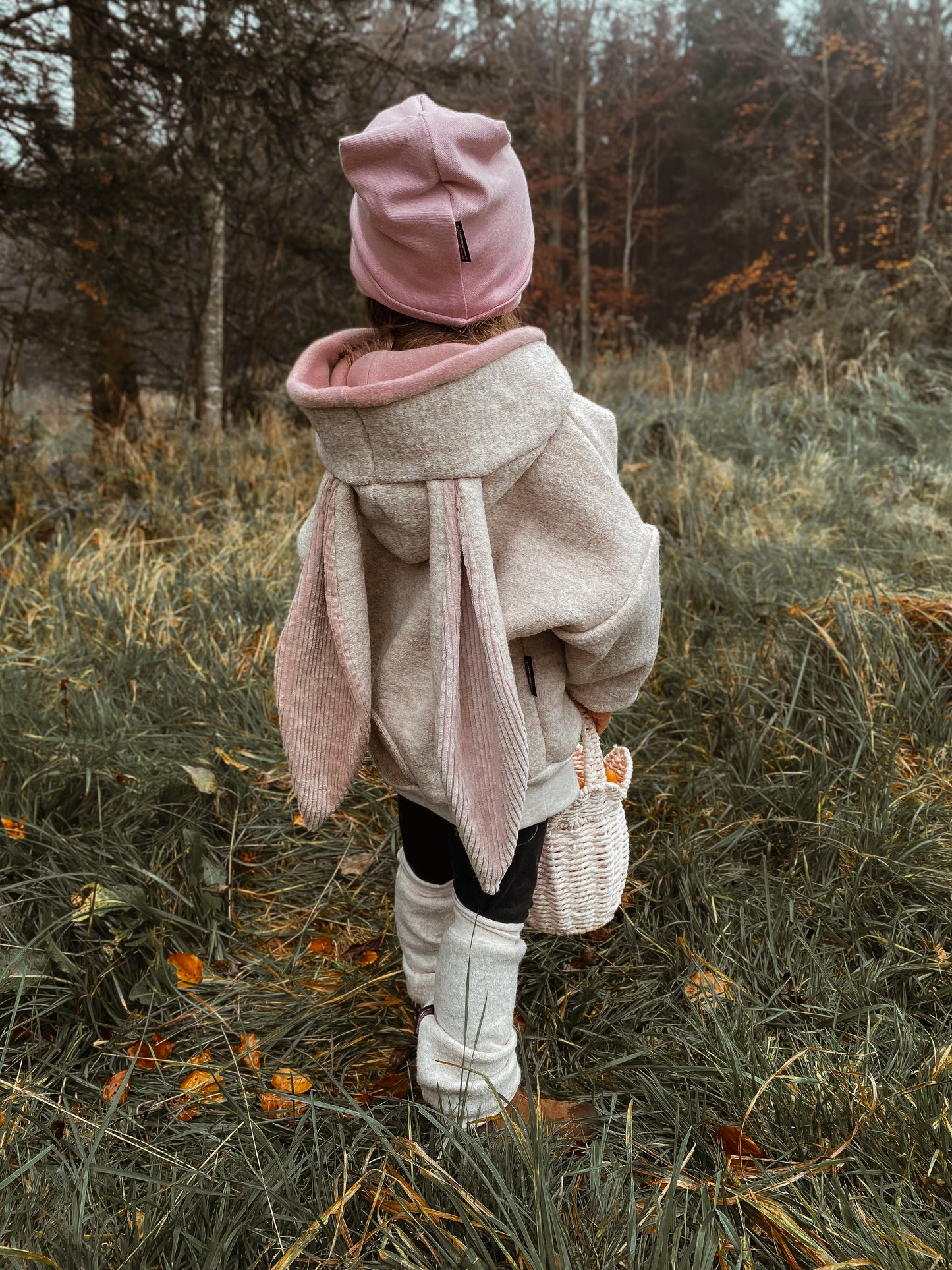 Oversized Wollwalk Windbreaker | Hase | 100% Schurwolle Schafwolle