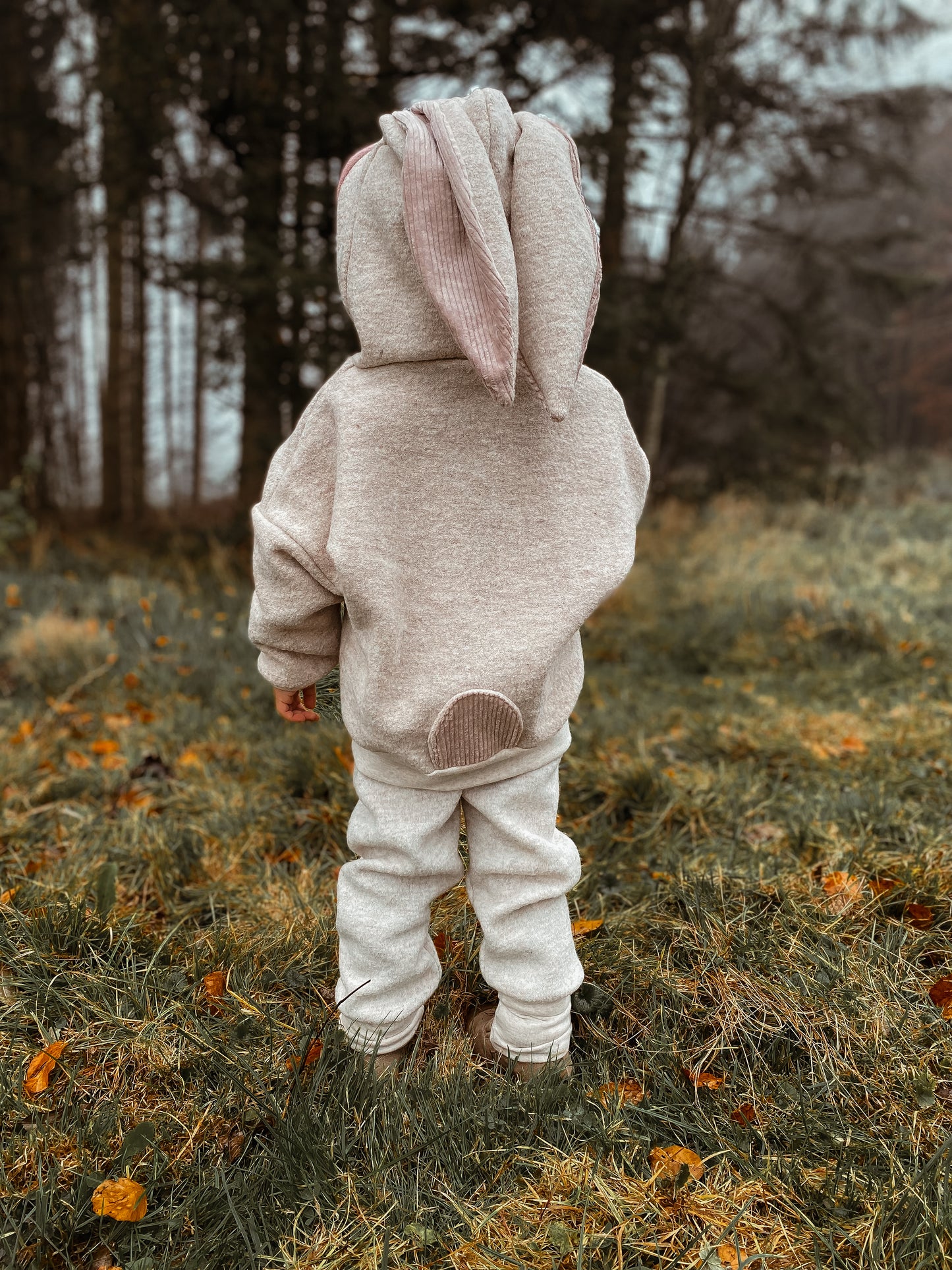 Oversized Wollwalk Windbreaker | Hase | 100% Schurwolle Schafwolle