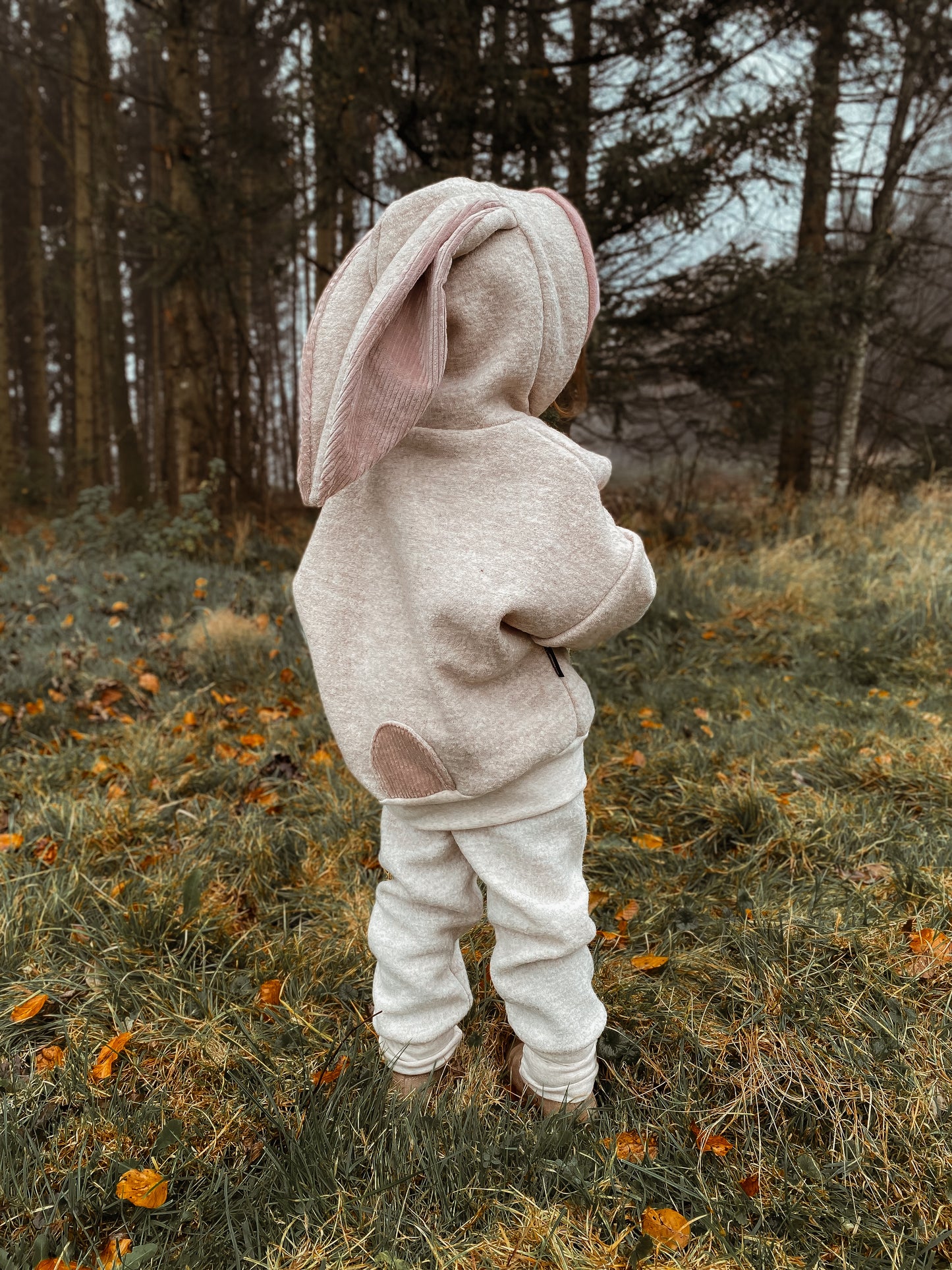 Oversized Wollwalk Windbreaker | Hase | 100% Schurwolle Schafwolle