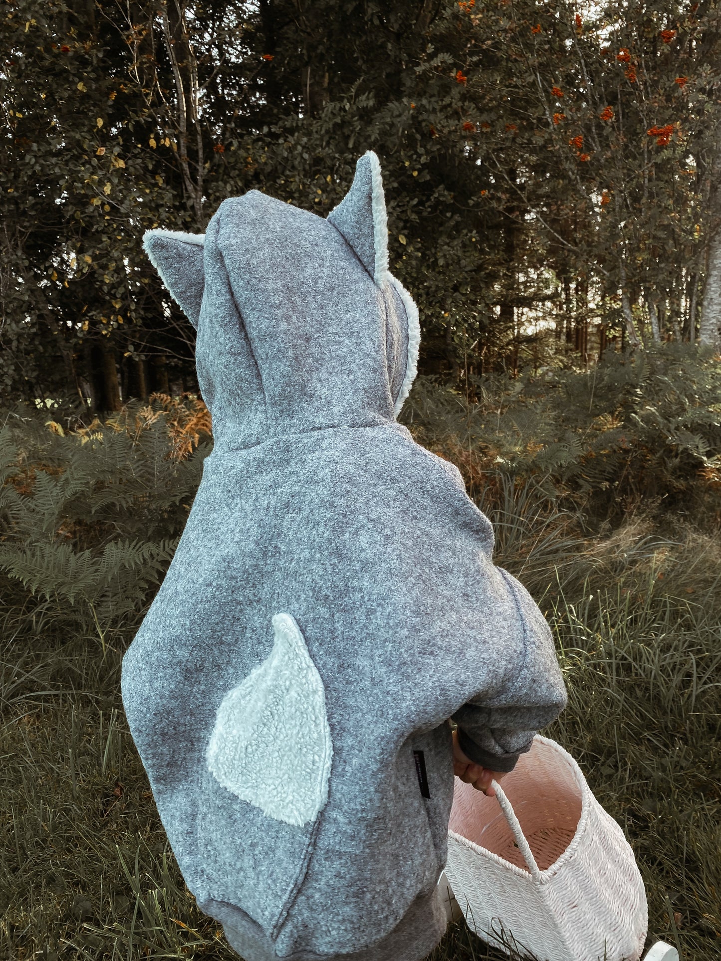 Oversized Windbreaker | Wolf | 100% Schurwolle Schafwolle