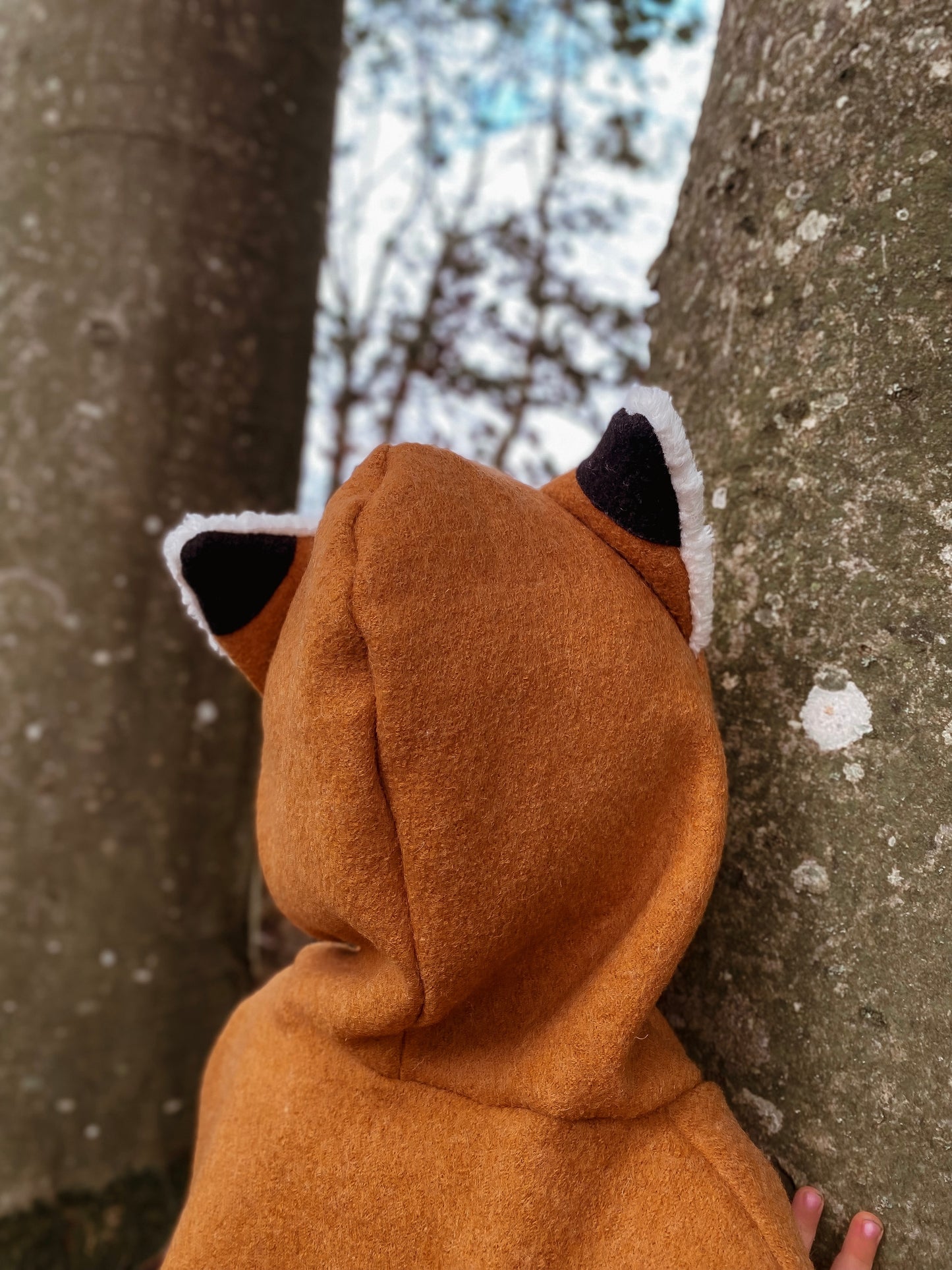 Walkjacke | Oversized Windbreaker | Fuchs | 100% Schurwolle Schafwolle