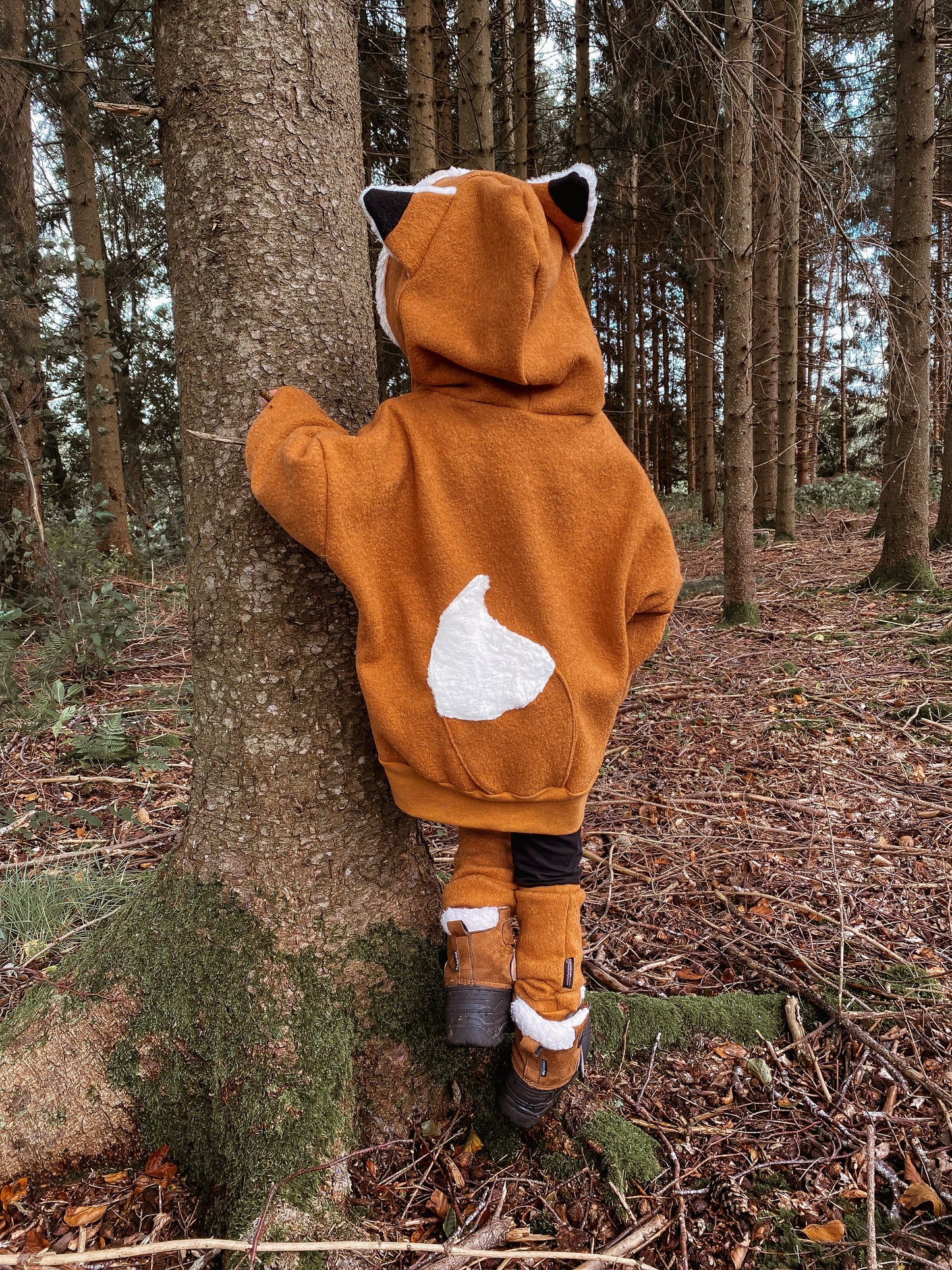 Oversized Windbreaker | Fuchs | 100% Schurwolle Schafwolle
