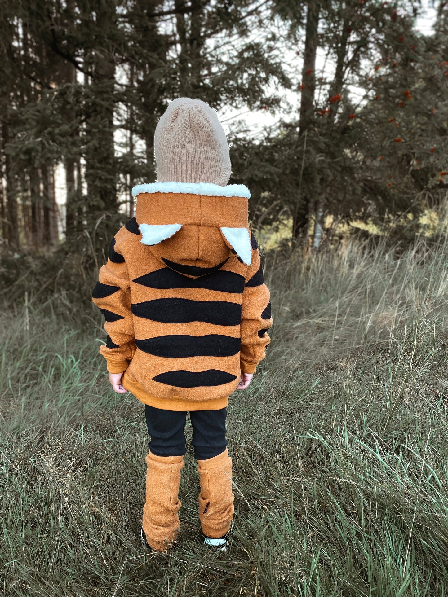 Oversized Windbreaker | Tiger | 100% Schurwolle