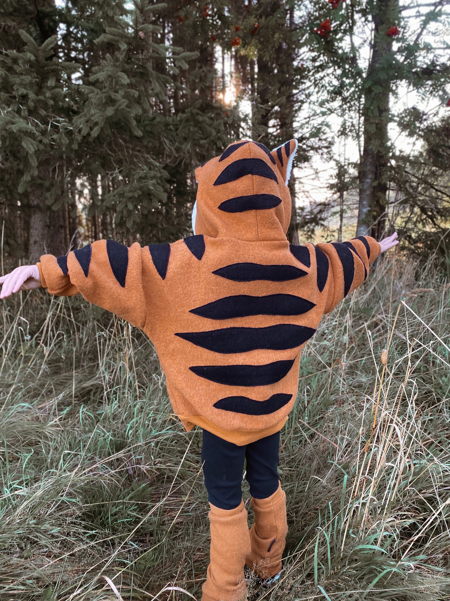 Oversized Windbreaker | Tiger | 100% Schurwolle