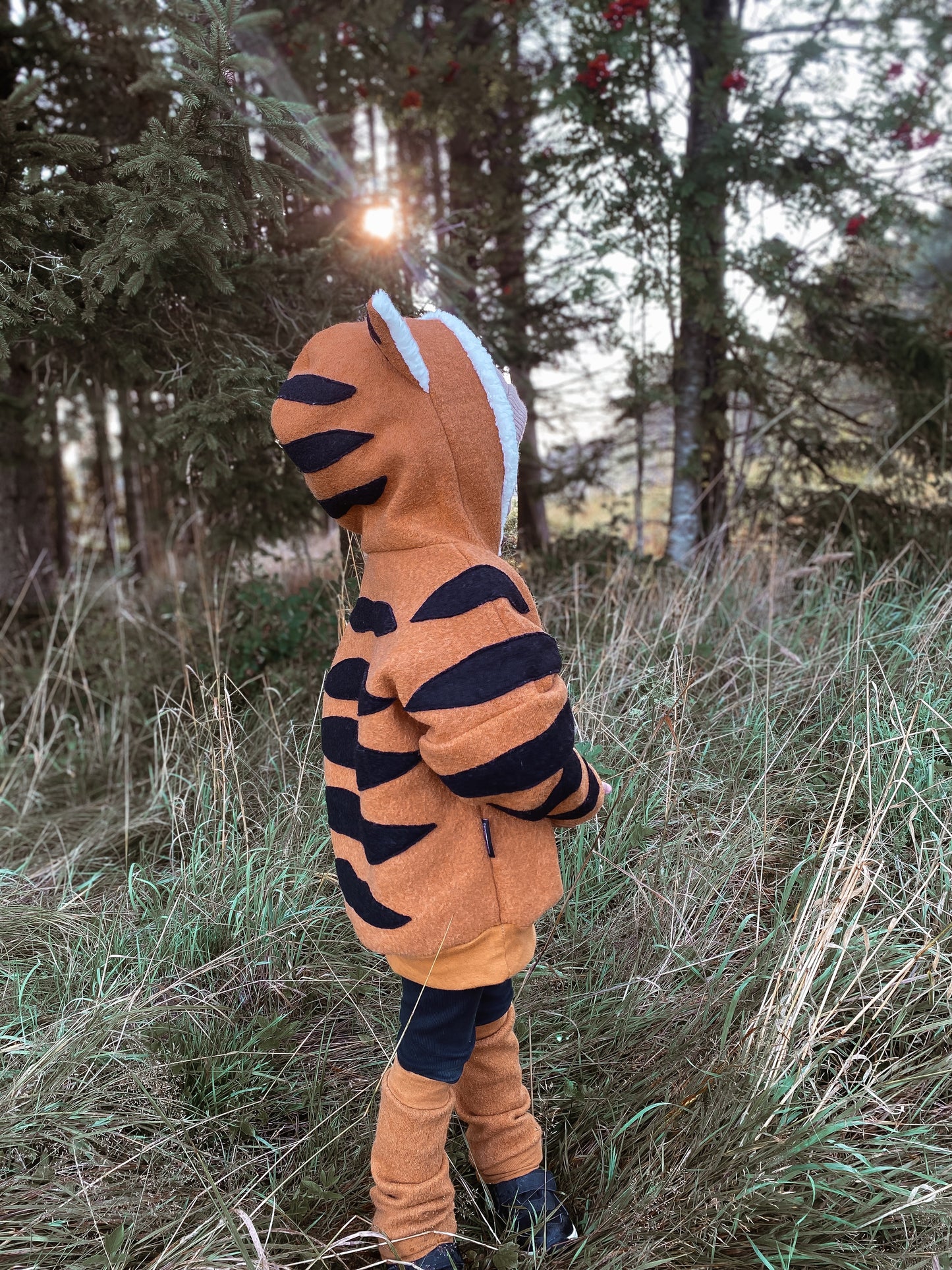Oversized Windbreaker | Tiger | 100% Schurwolle