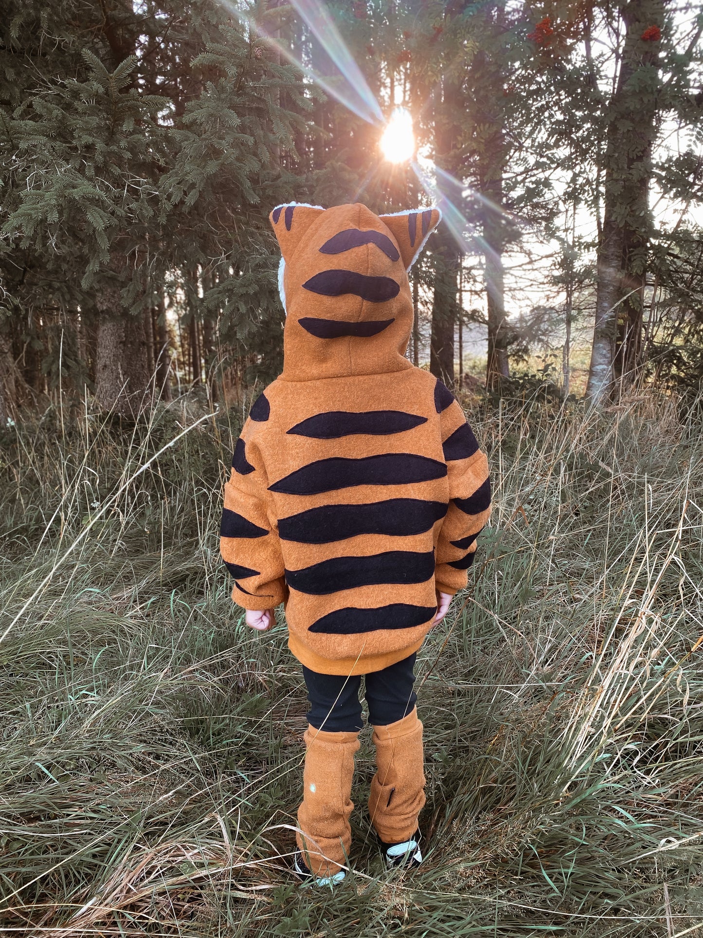 Oversized Windbreaker | Tiger | 100% Schurwolle