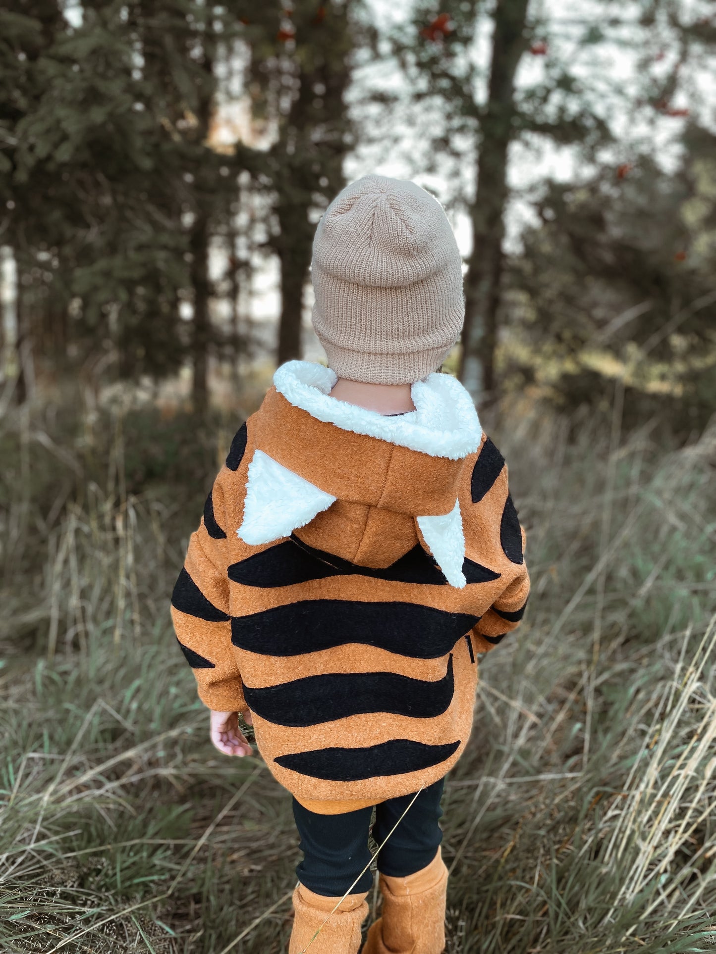 Oversized Windbreaker | Tiger | 100% Schurwolle