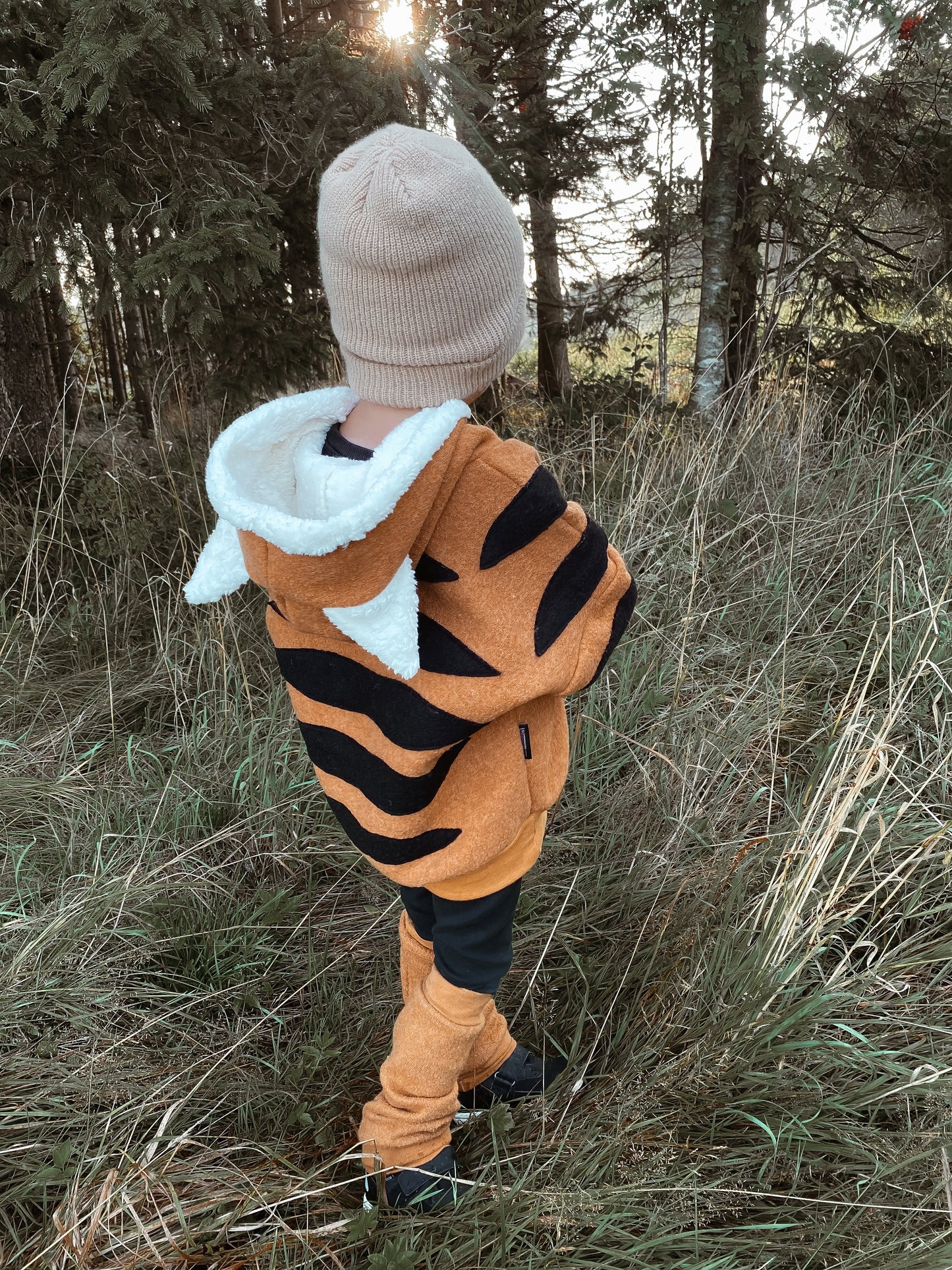 Oversized Windbreaker | Tiger | 100% Schurwolle