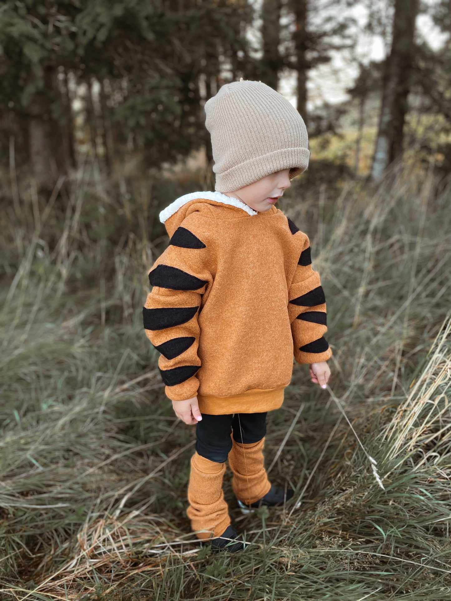 Oversized Windbreaker | Tiger | 100% Schurwolle