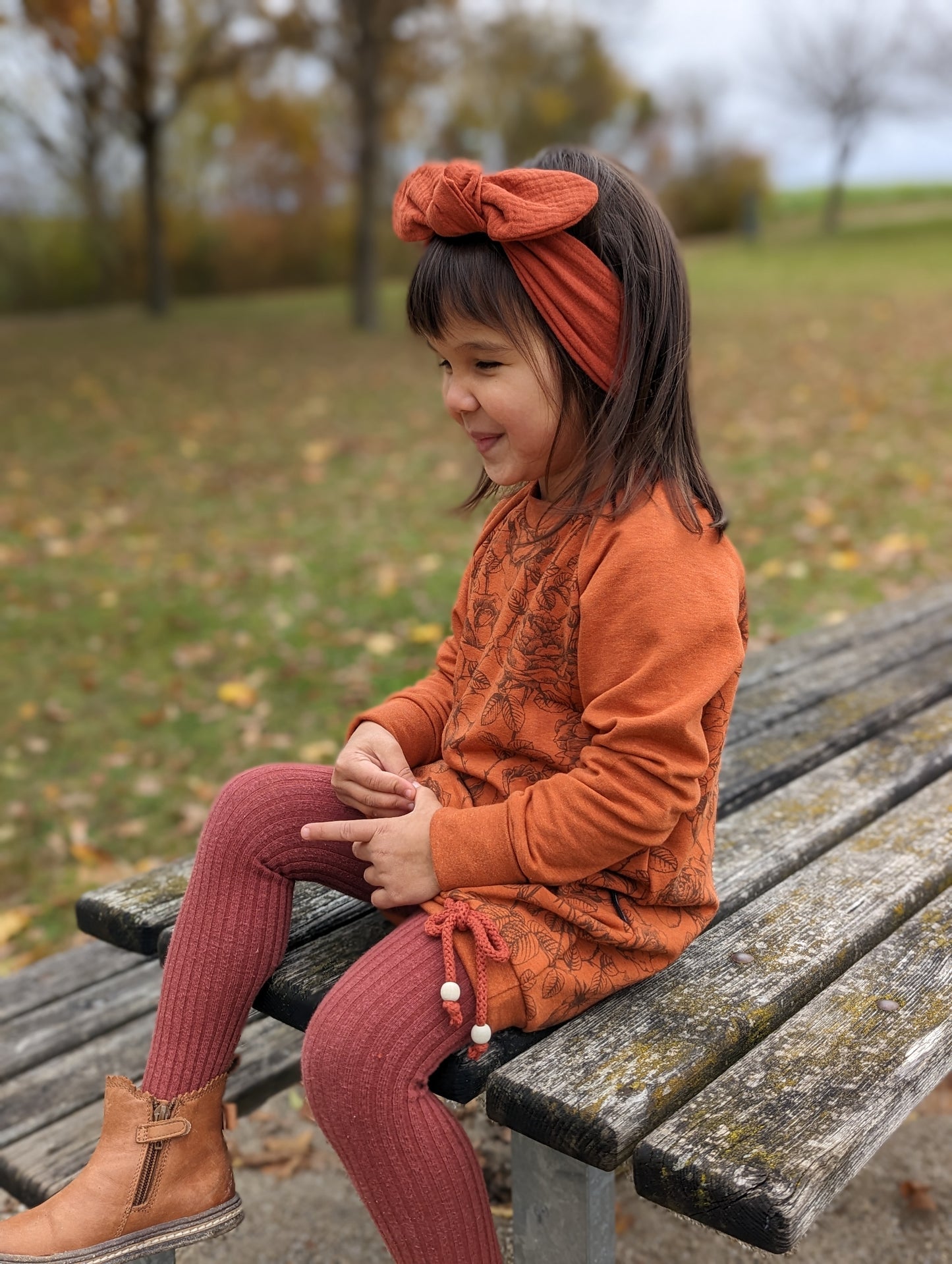 Sweatkleid | Rosen | Wintersweat