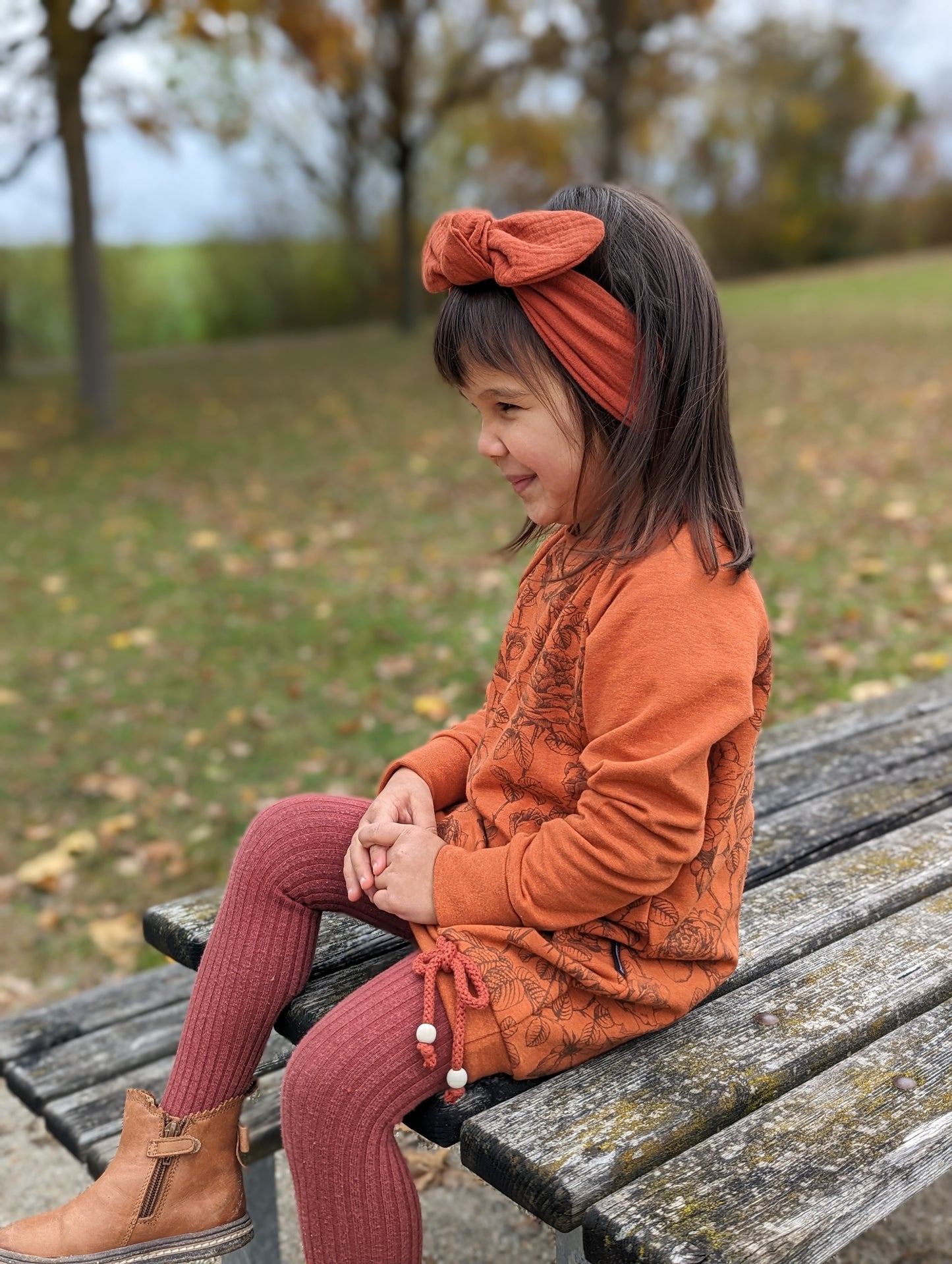 Sweatkleid | Rosen | Wintersweat