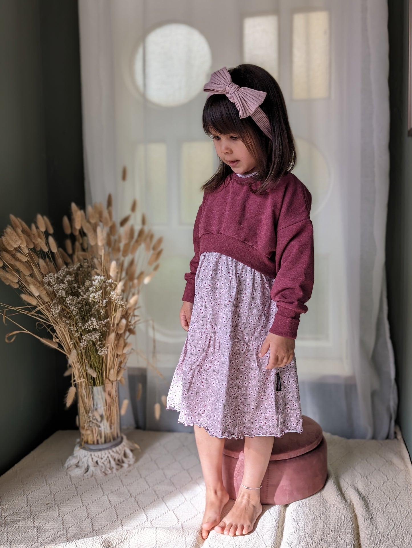 Dein Design | Cropped Oversized Sweater | Crop | Basic | Melierte Farben | Größe 50 - 170