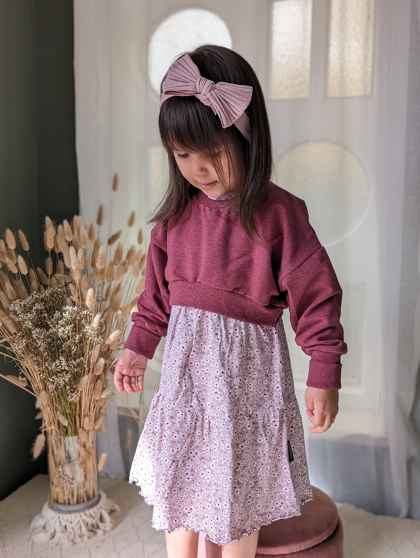 Dein Design | Cropped Oversized Sweater | Crop | Basic | Melierte Farben | Größe 50 - 170