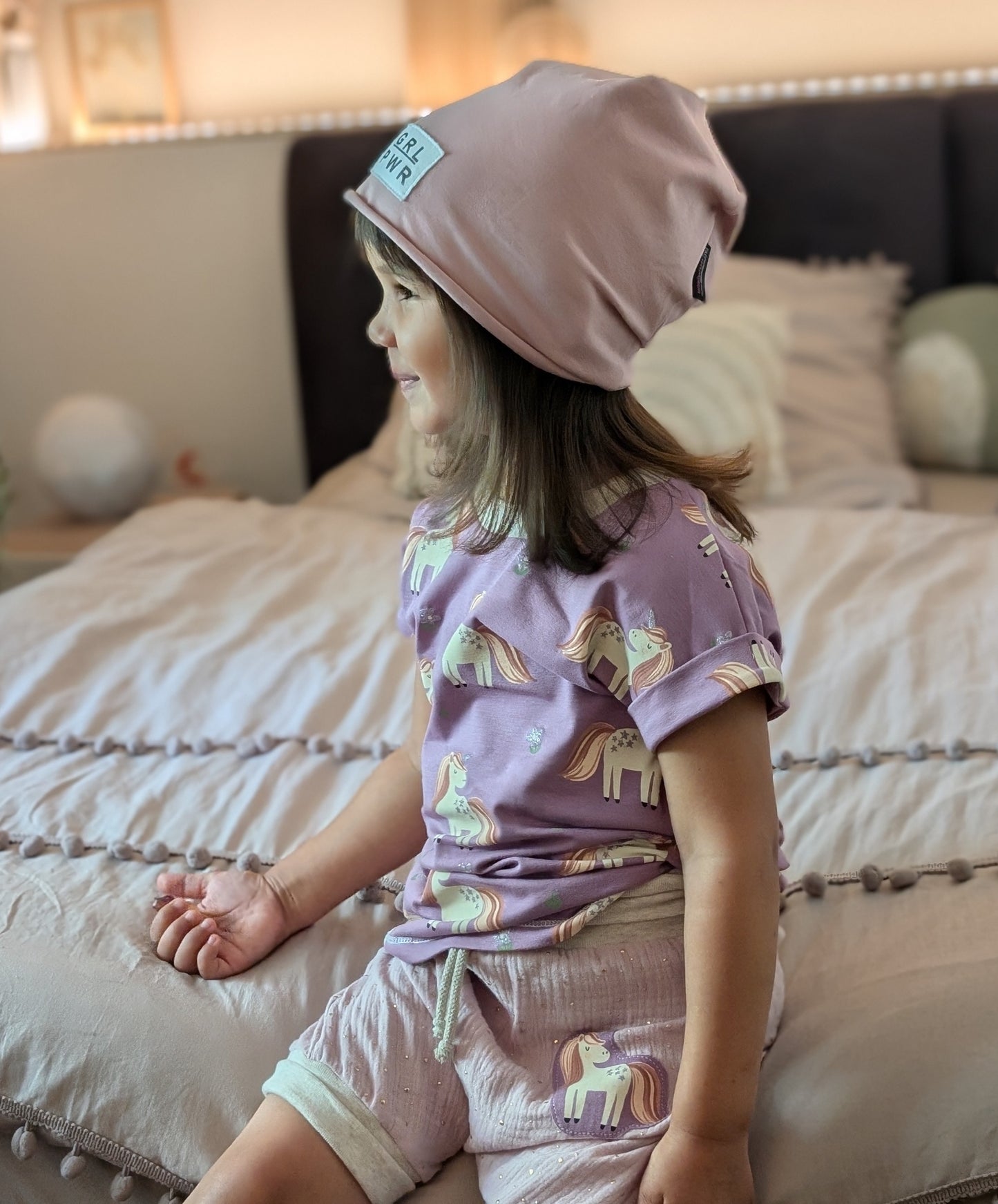 Oversized Shirt | Einhorn | Glitzer