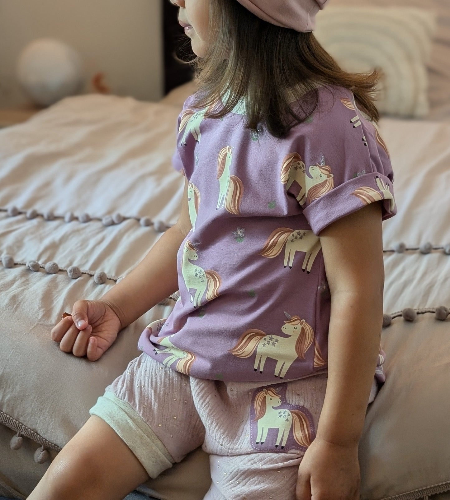 Oversized Shirt | Einhorn | Glitzer
