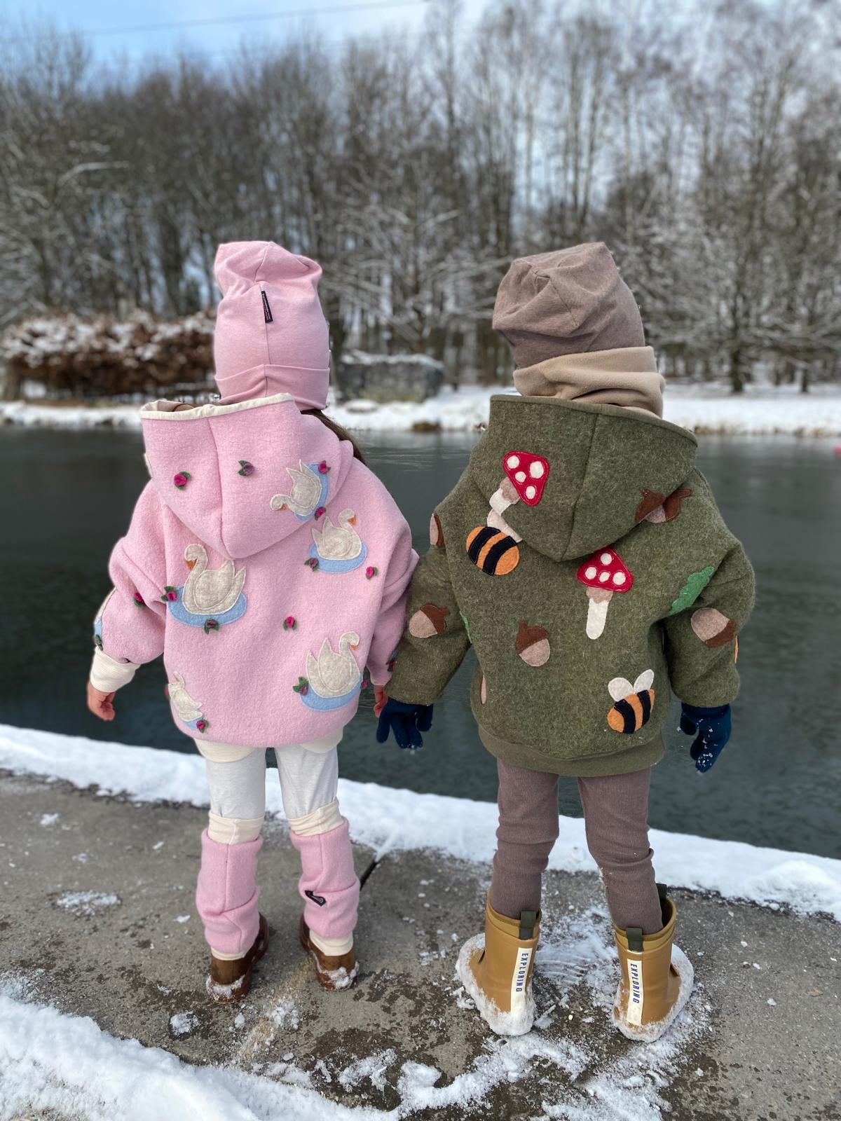 Walkstulpen | Stulpen passend zum Windbreaker "Am See" | Beinstulpen | 100% Schurwolle