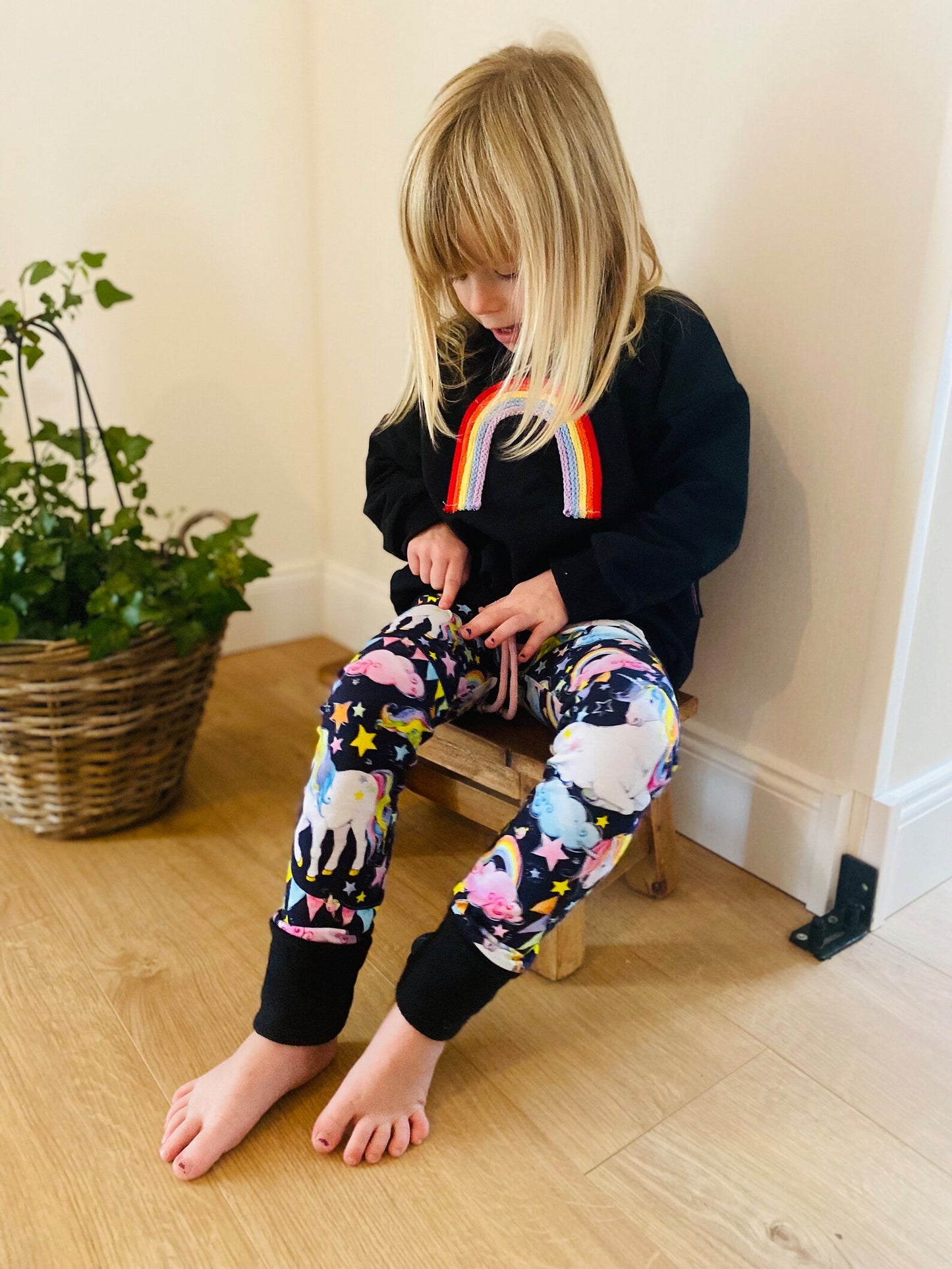 Skinny Fit | Einhorn | Knallig Bunt