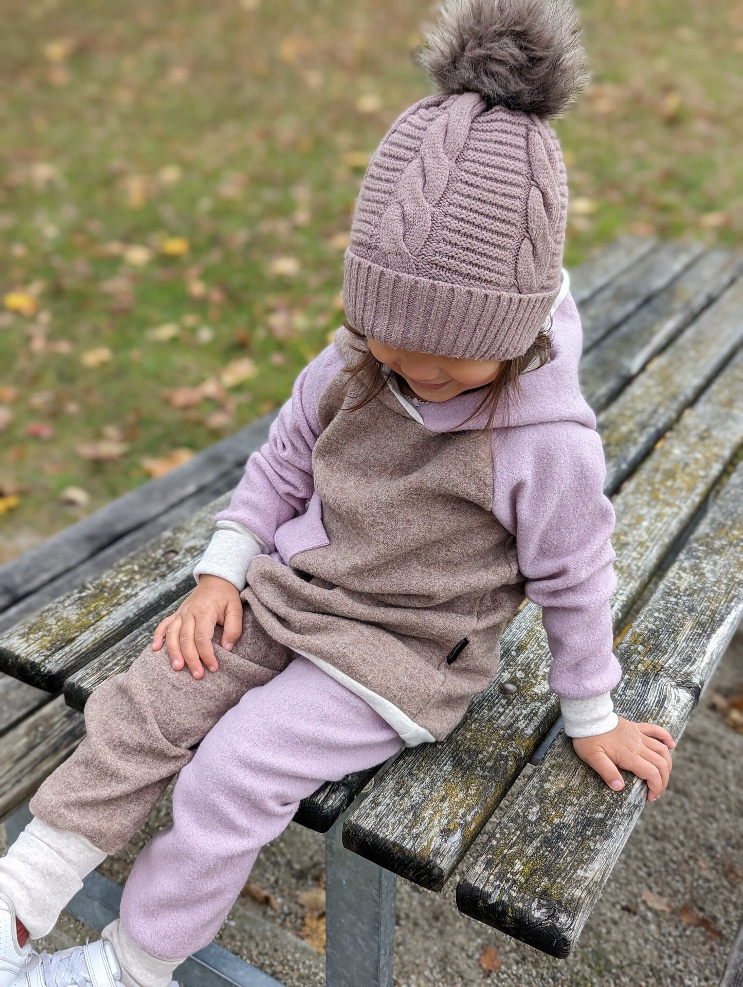 Walkhose | Colorblocking | 100% Schurwolle Schafwolle