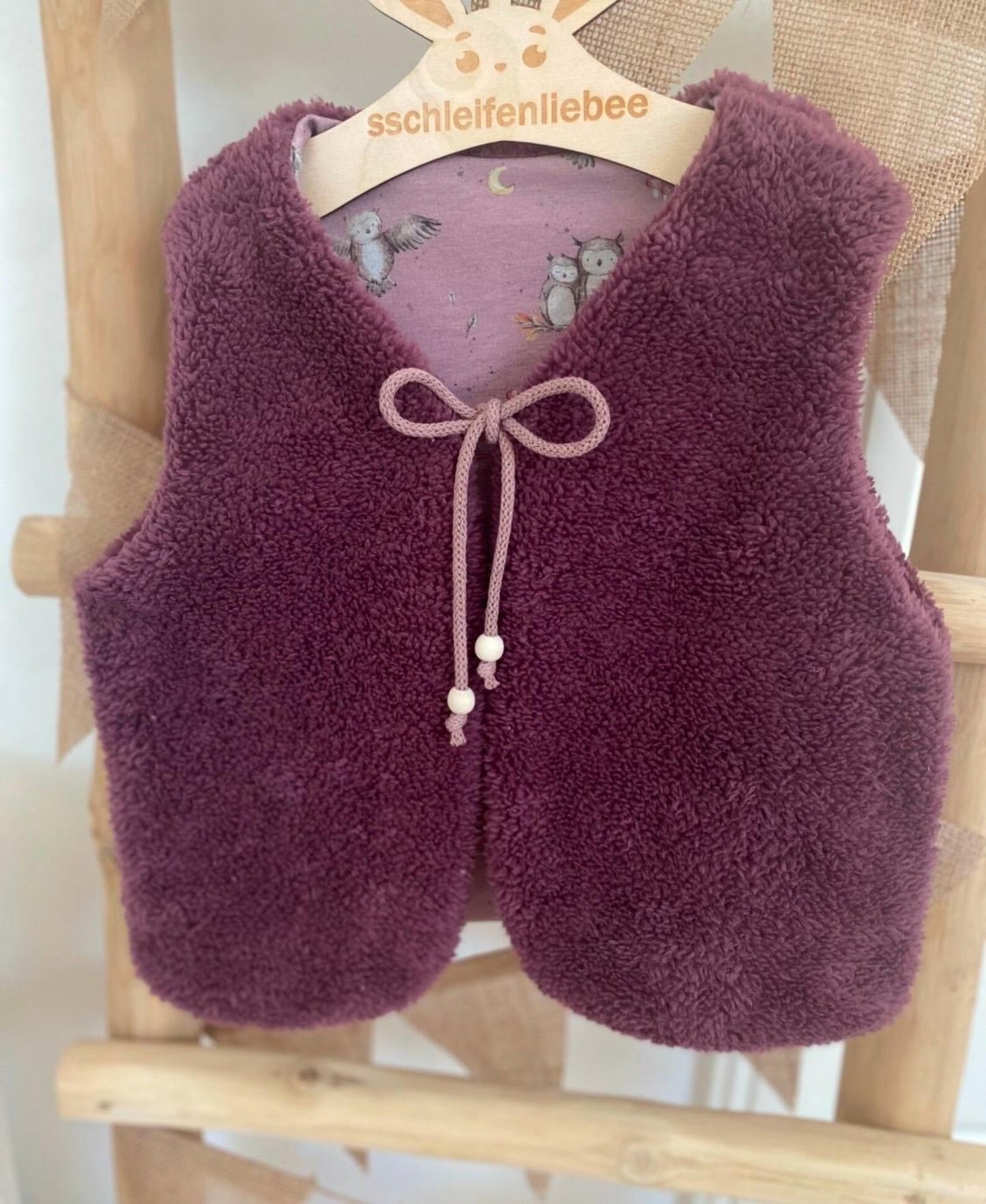 Dein Design | Weste | Teddyfleece