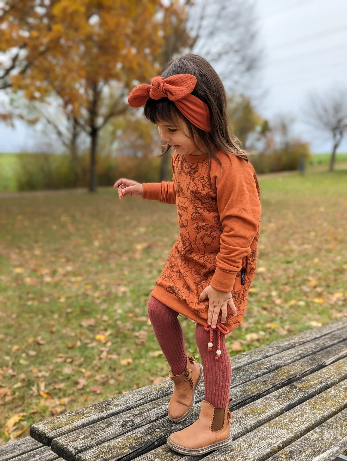 Sweatkleid | Rosen | Wintersweat