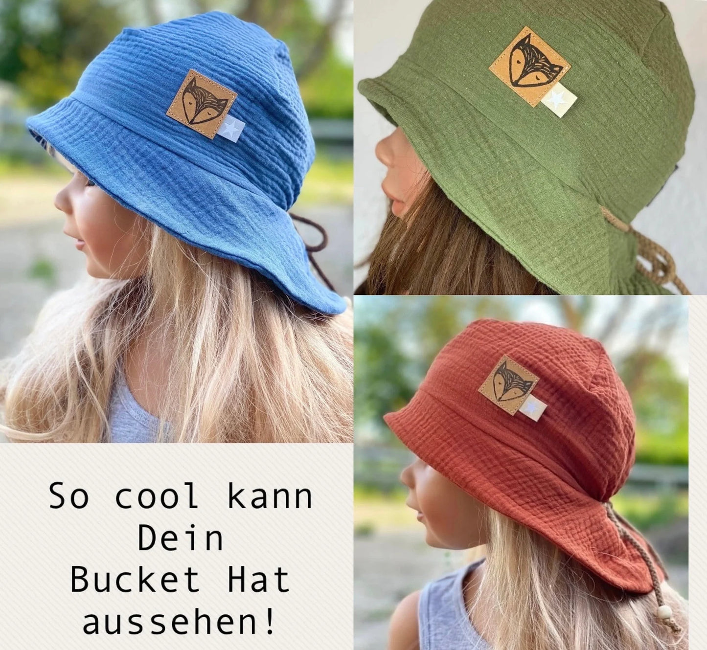 Dein Design | Sonnenhut | Musselin | Tiere