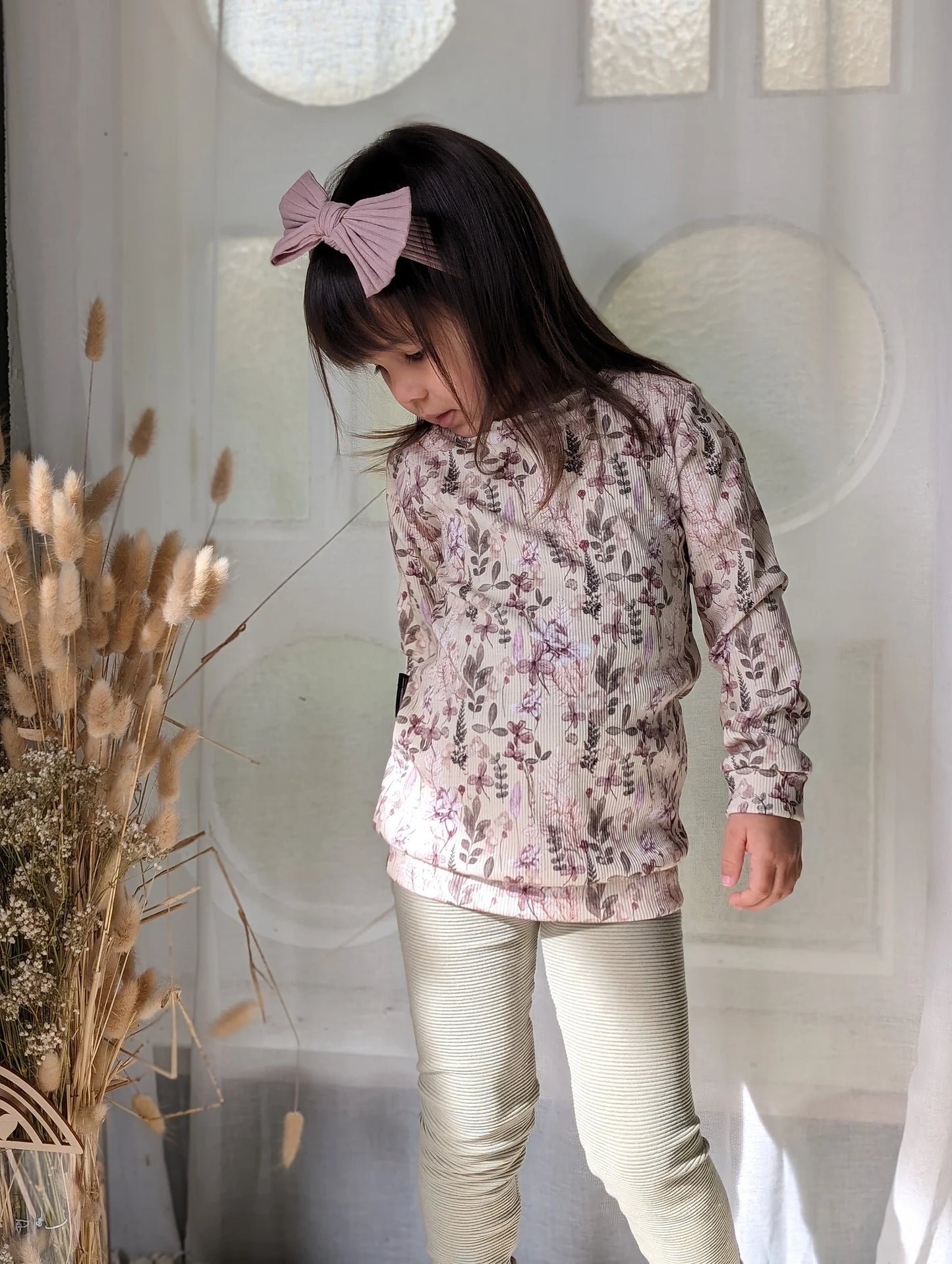 Longsleeve | Rippjersey | Blumen