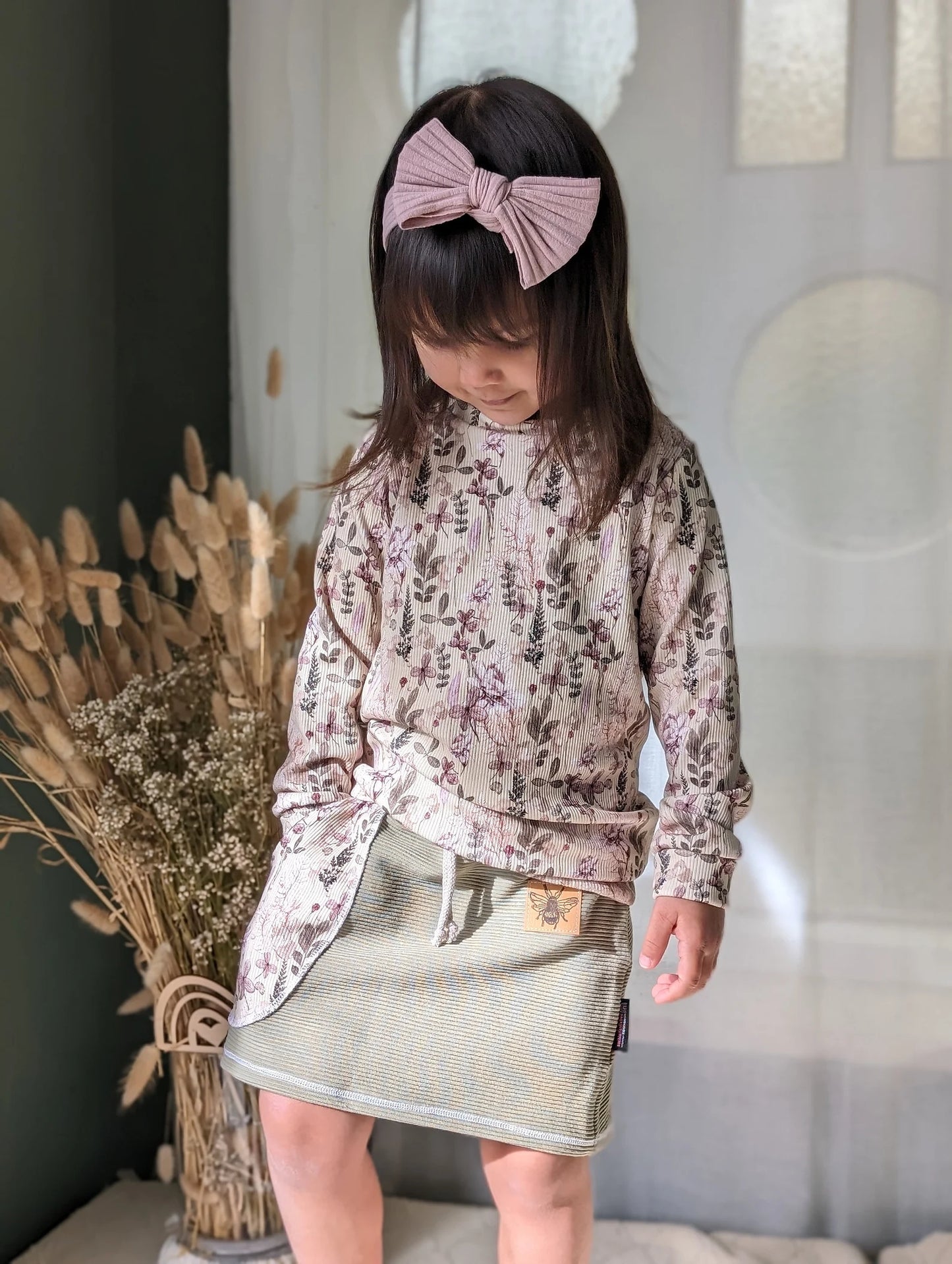 Longsleeve | Rippjersey | Blumen