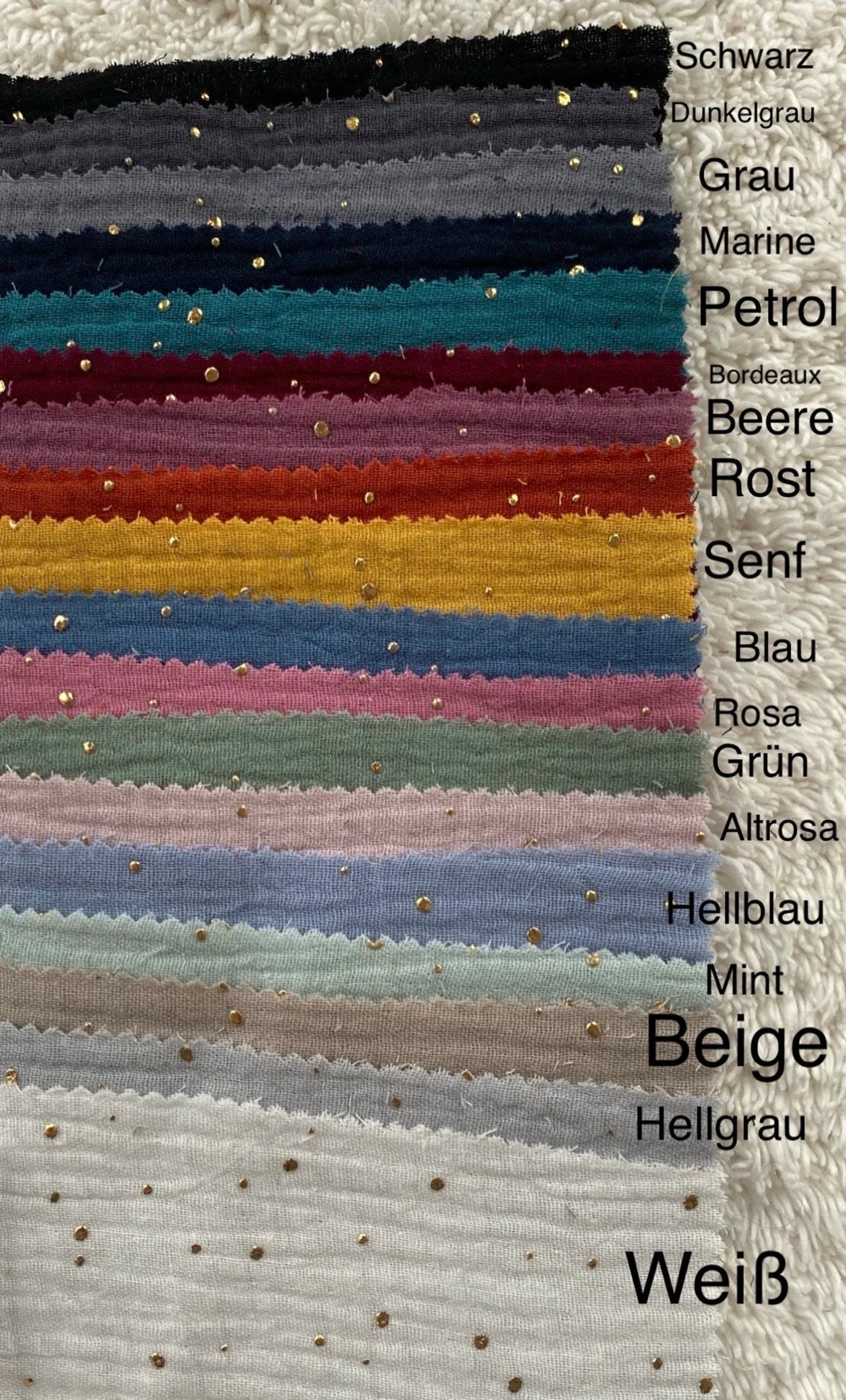 Dein Design | Musselin Schultüte 70 cm | goldene Punkte/Unifarben | Vorname