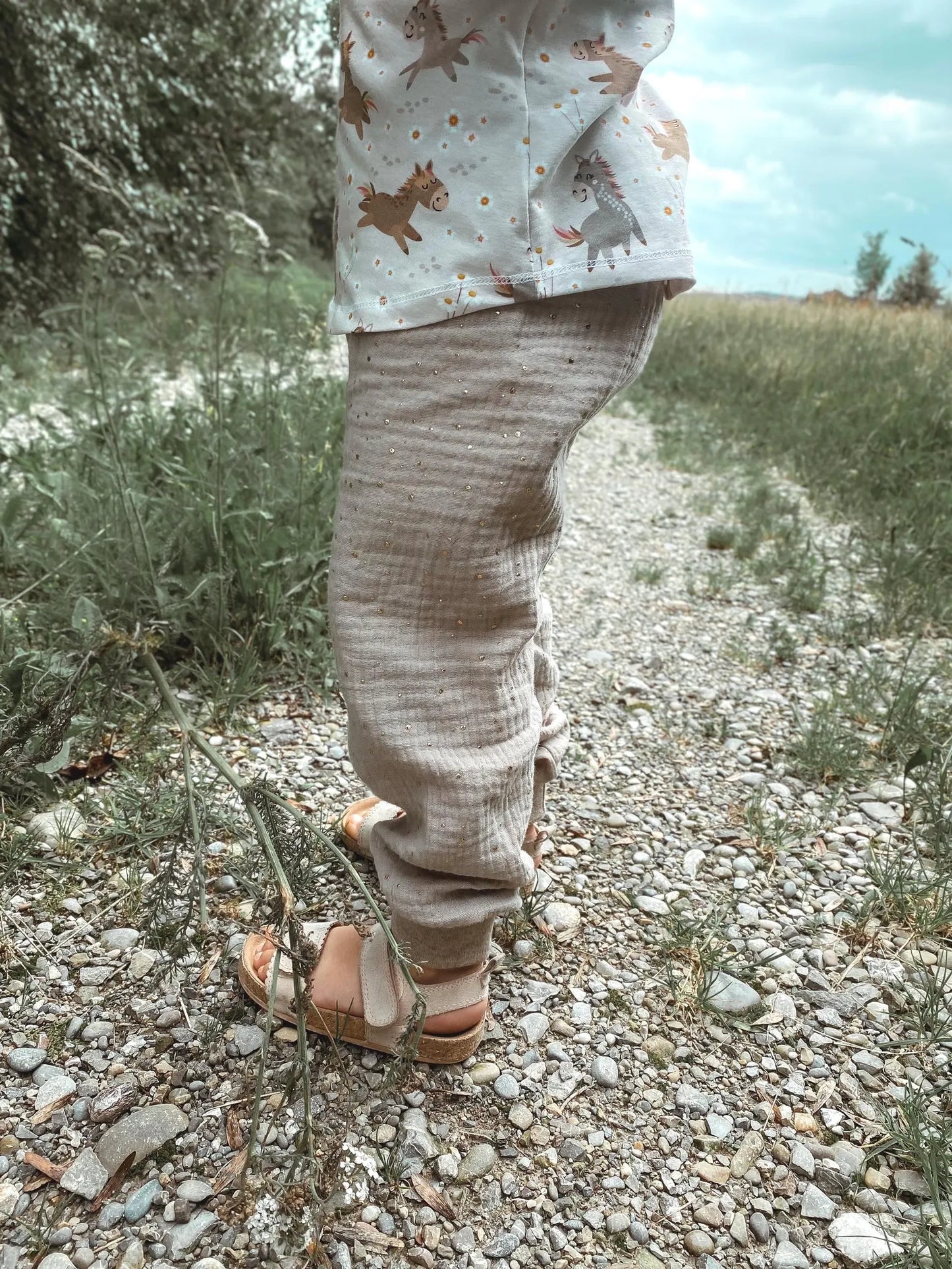 Musselinhose Glitzer | Goldene Punkte | Farbwahl