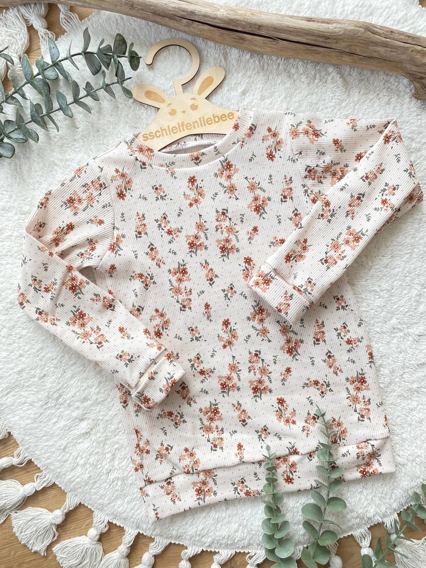 Longsleeve | Rippjersey | Blumen