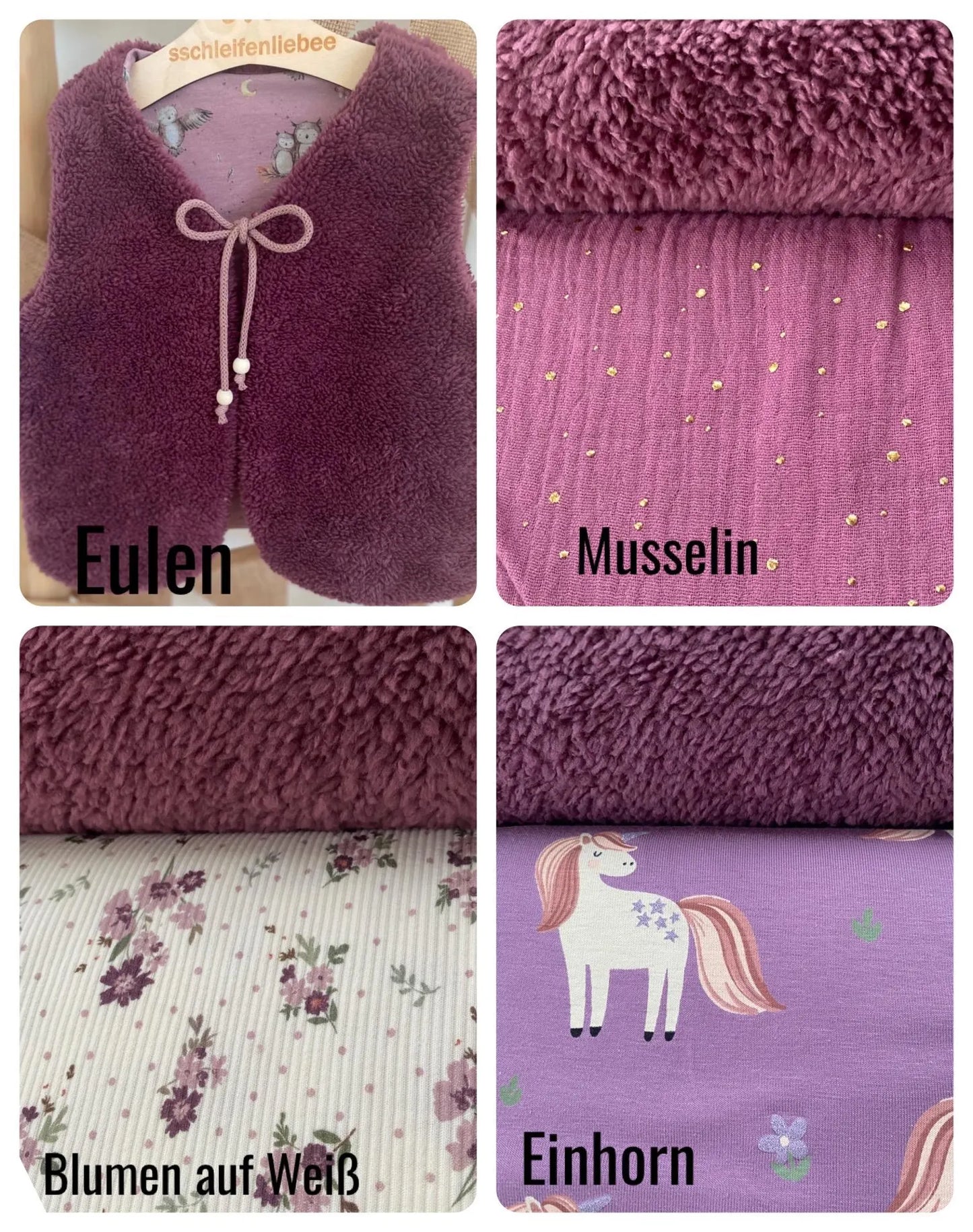 Dein Design | Weste | Teddyfleece