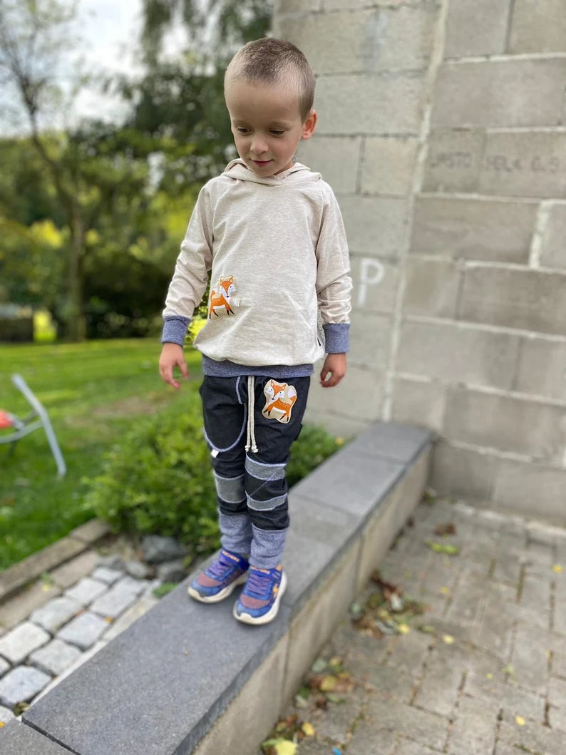 Regular Fit Jogger | Jeansoptik | Fuchs Patch