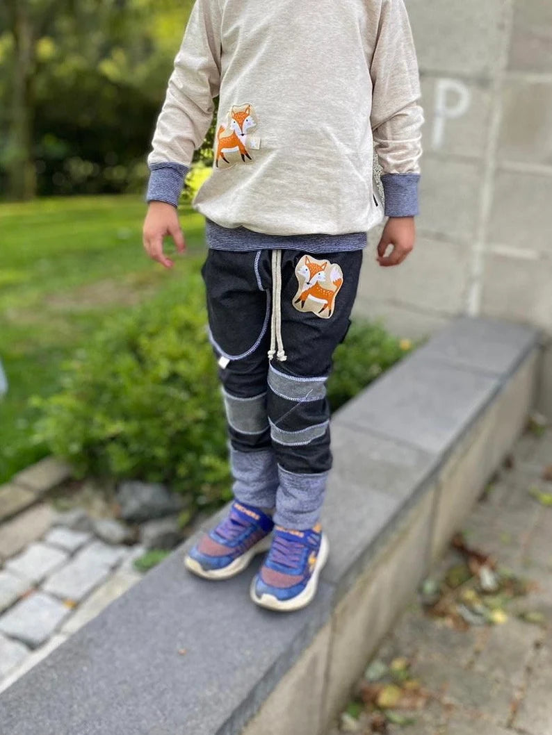 Regular Fit Jogger | Jeansoptik | Fuchs Patch