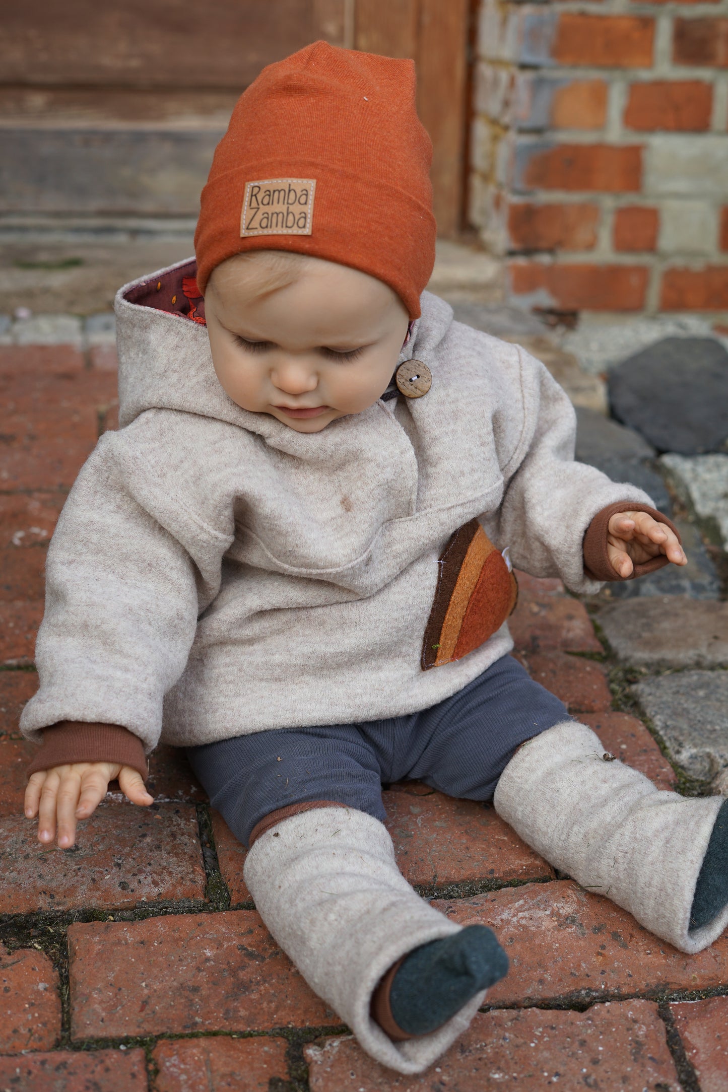 Windbreaker Regenbogentasche | 100% Schurwolle Schafwolle