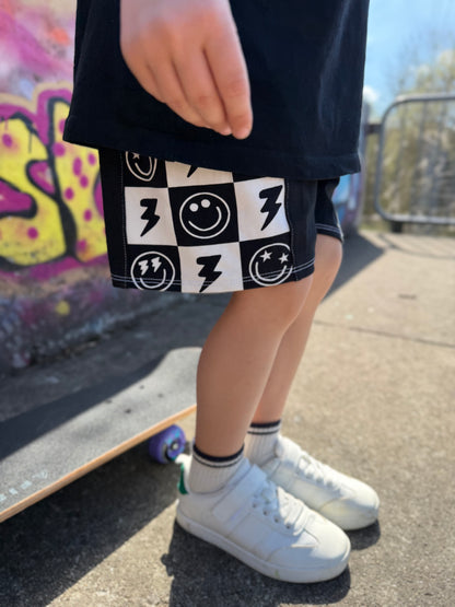 Smiley Shorts aus Jersey, kurze Hose für Jungen Farbwahl