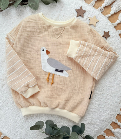 Oversized Sweater | Möwe | Musselin