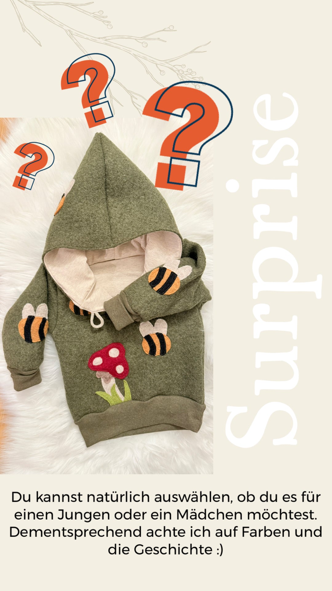 SURPRISE  Windbreaker „Geschichtenerzähler“ | Wollwalk | 100% Schurwolle