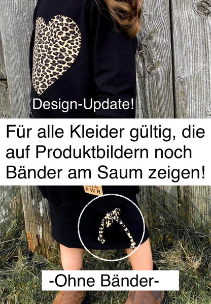 Sweatkleid  | Leo Herz Applikation