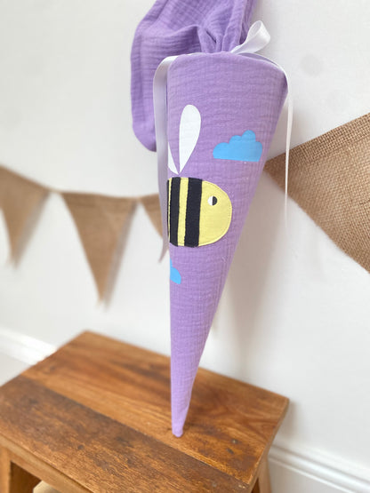Geschwistertüte | Geschwisterschultüte  | Kitatüte | Zuckertüte | 35 cm | Biene