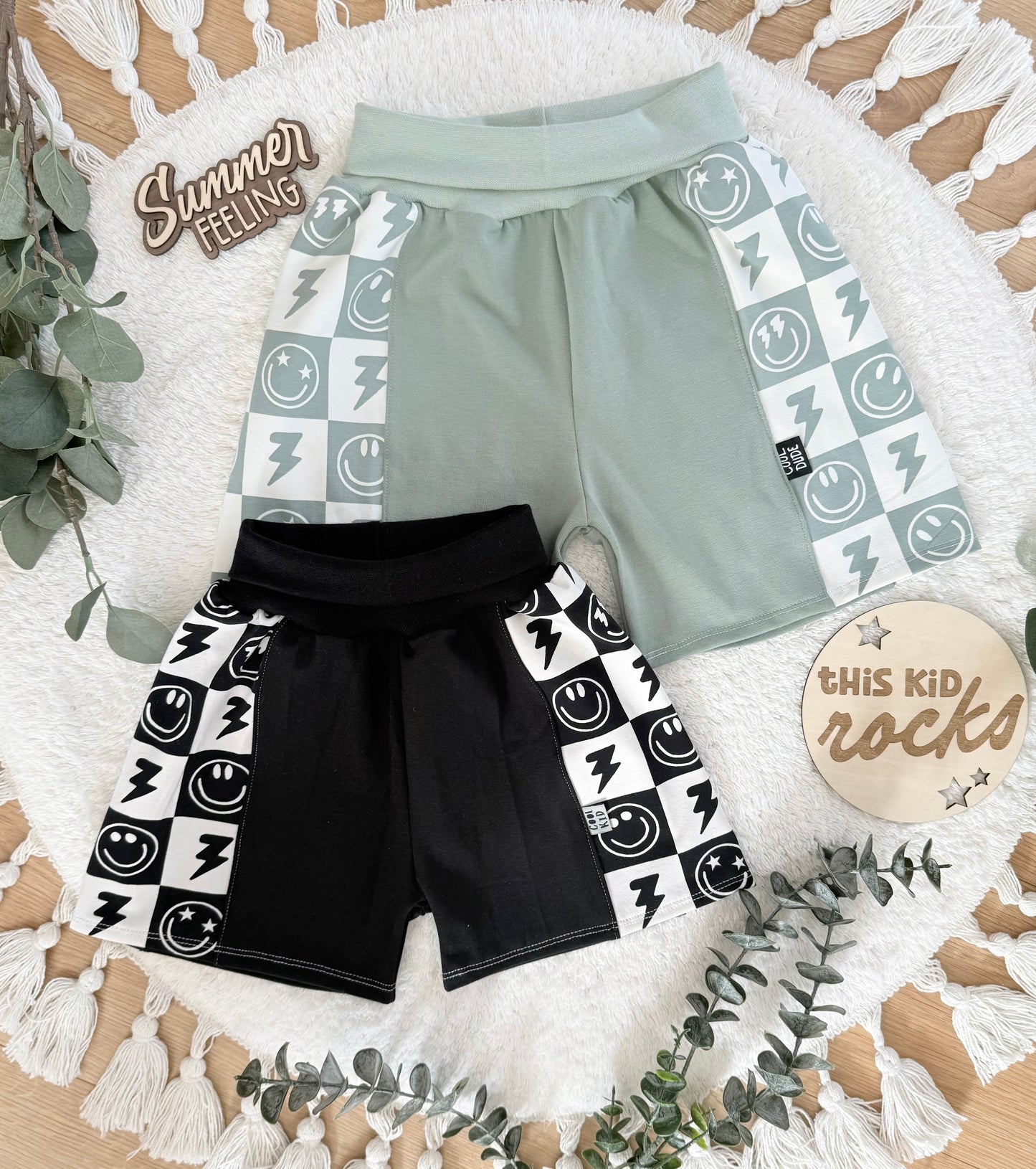 Smiley Shorts aus Jersey, kurze Hose für Jungen Farbwahl