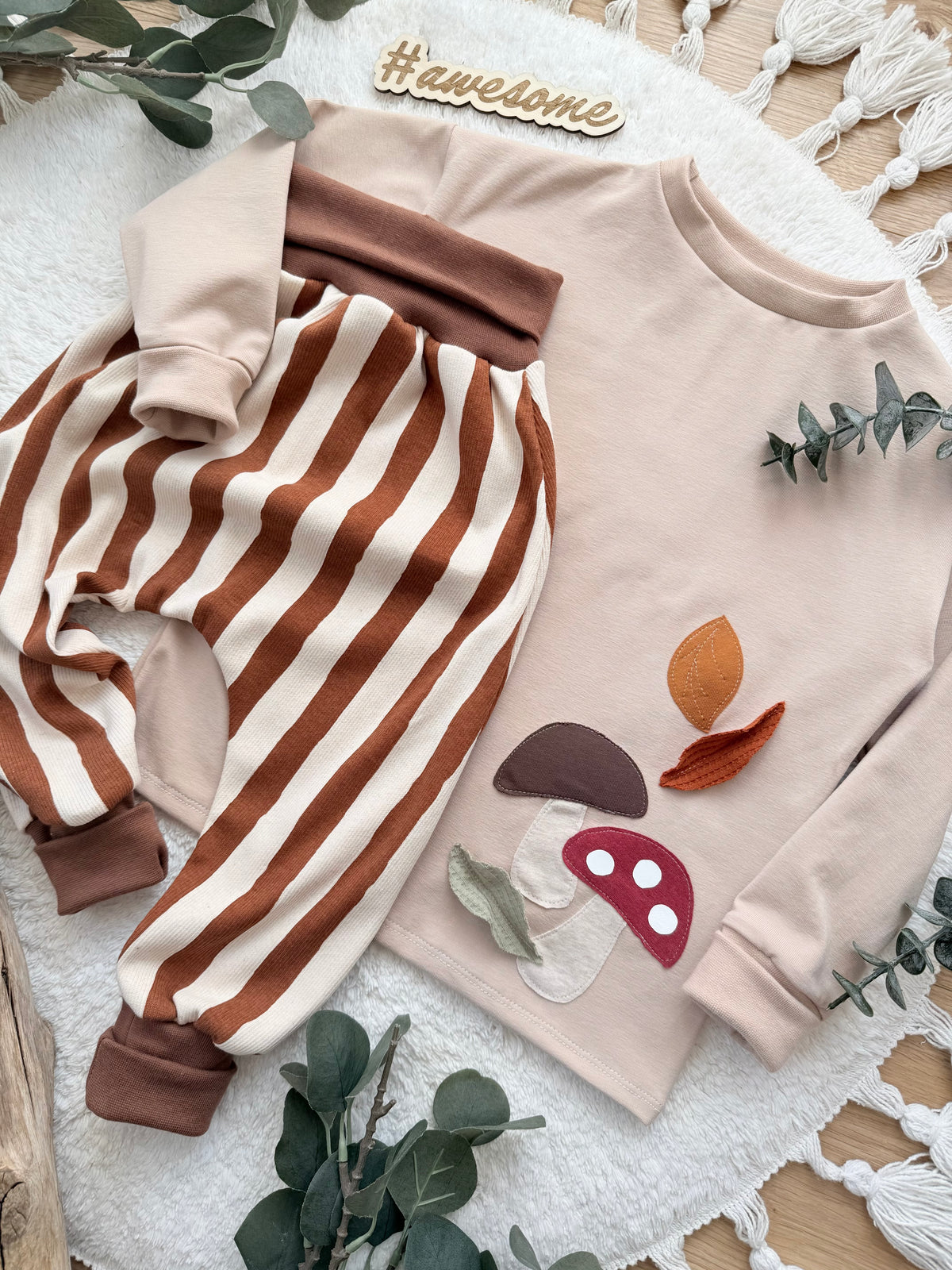 Langarmshirt „Herbstmoment“, weite Passform, Loose Fit, für Jungen